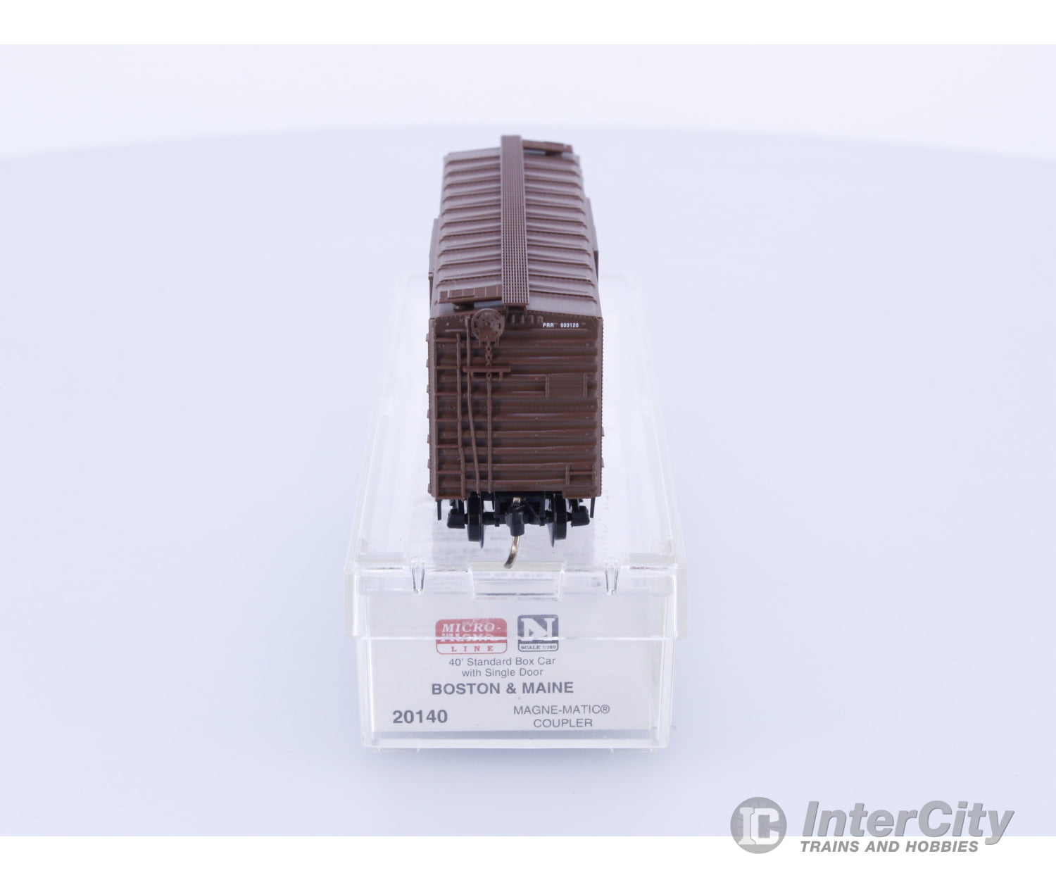Micro Trains 20140 N 40’ Standard Box Car Single Door Boston and Maine (BM) 603120 Freight Cars
