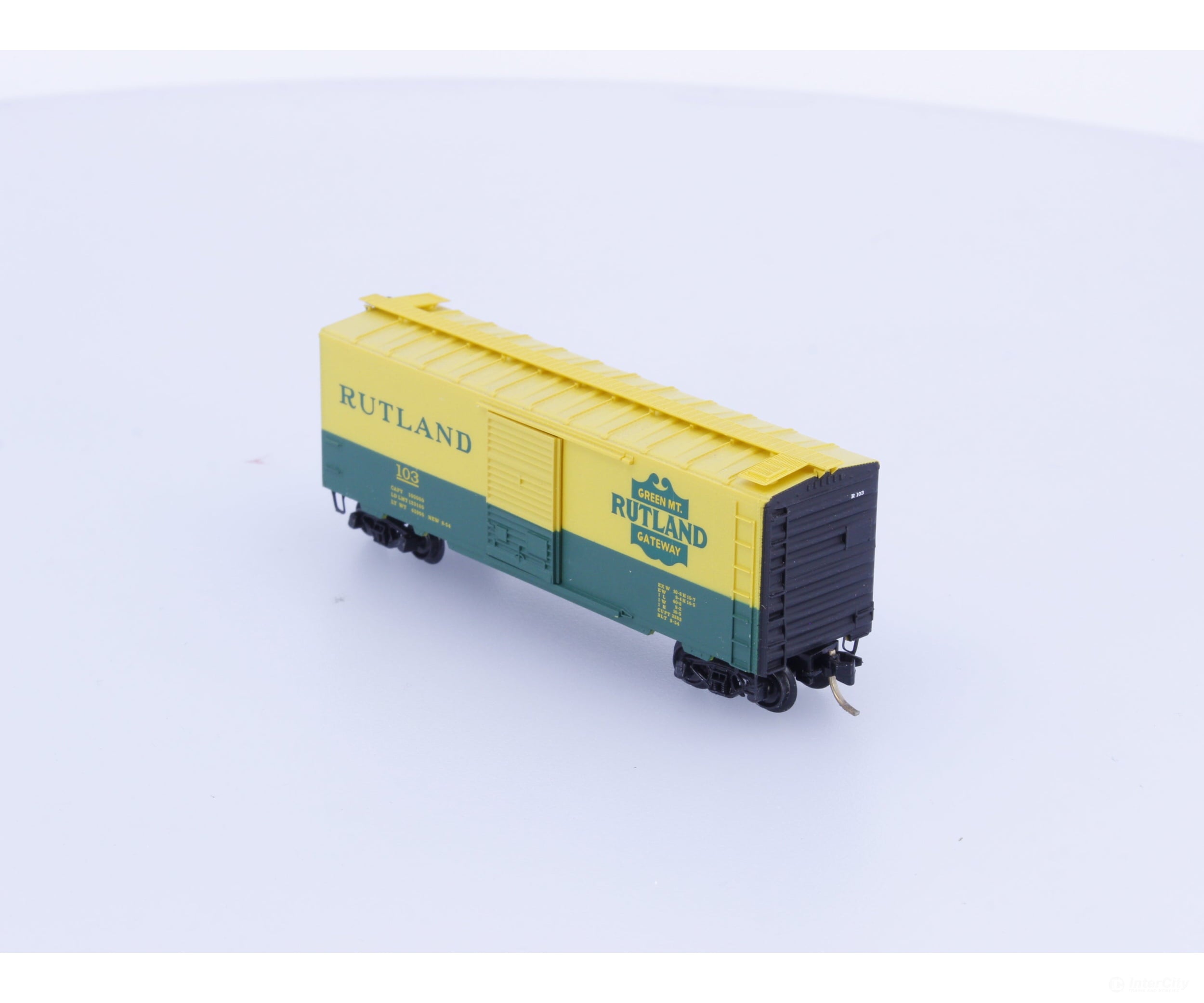 Micro Trains 20146 N 40’ Single Door Boxcar PS-1 Rutland Line (RL) 103 Freight Cars