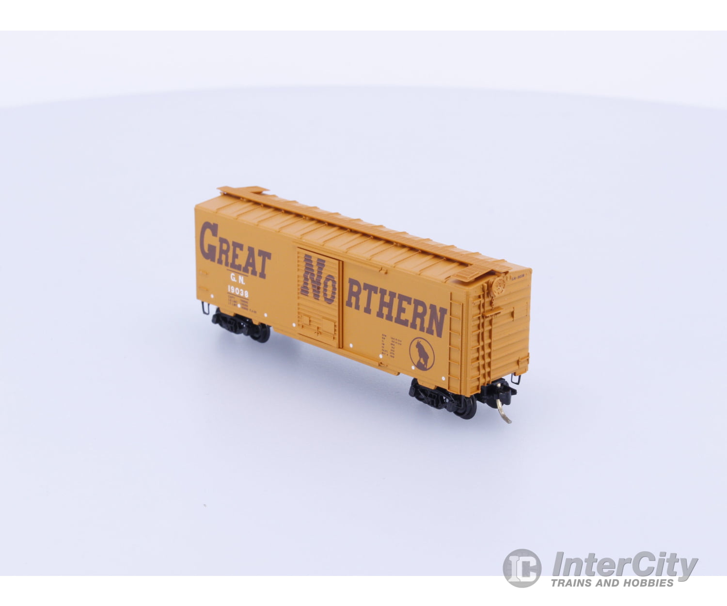 Micro Trains 20166 N 40’ Standard Box Car Single Door Great Northern (GN) 19038 (#1) Freight Cars