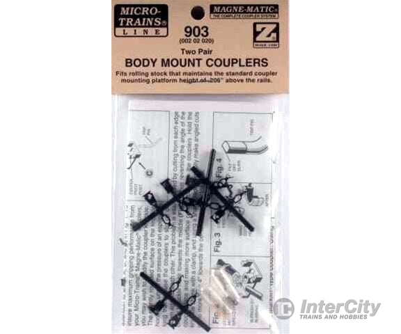 Micro Trains 202020 Body Mount - Fits Rolling Stock With Platform Height Of .206 Above The Rails 2