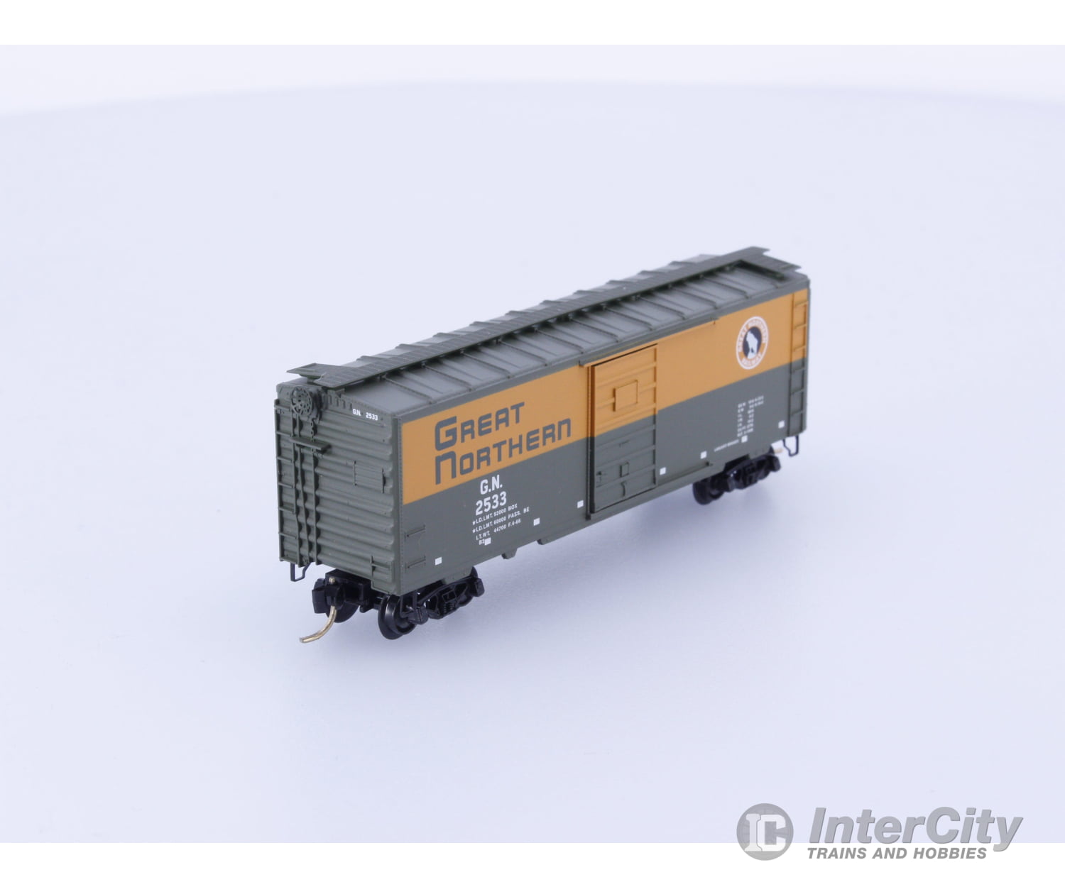Micro Trains 20226 N Boxcar 40’ PS-1 Great Northern (GN) 2533 (#1) Freight Cars