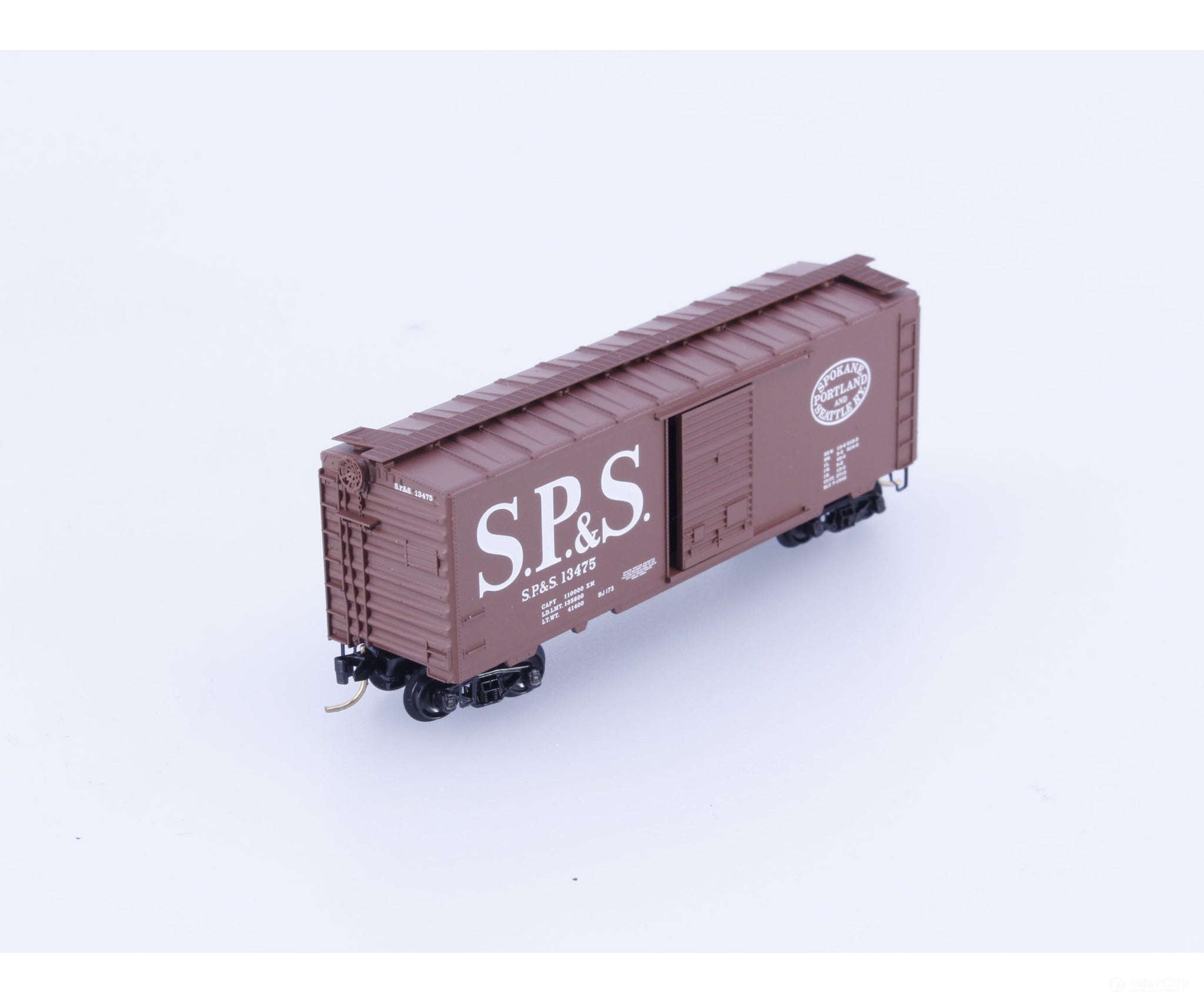 Micro Trains 20246 N 40’ Single Door Boxcar Spokane Portland and Seattle (SPS) 13475 Freight Cars