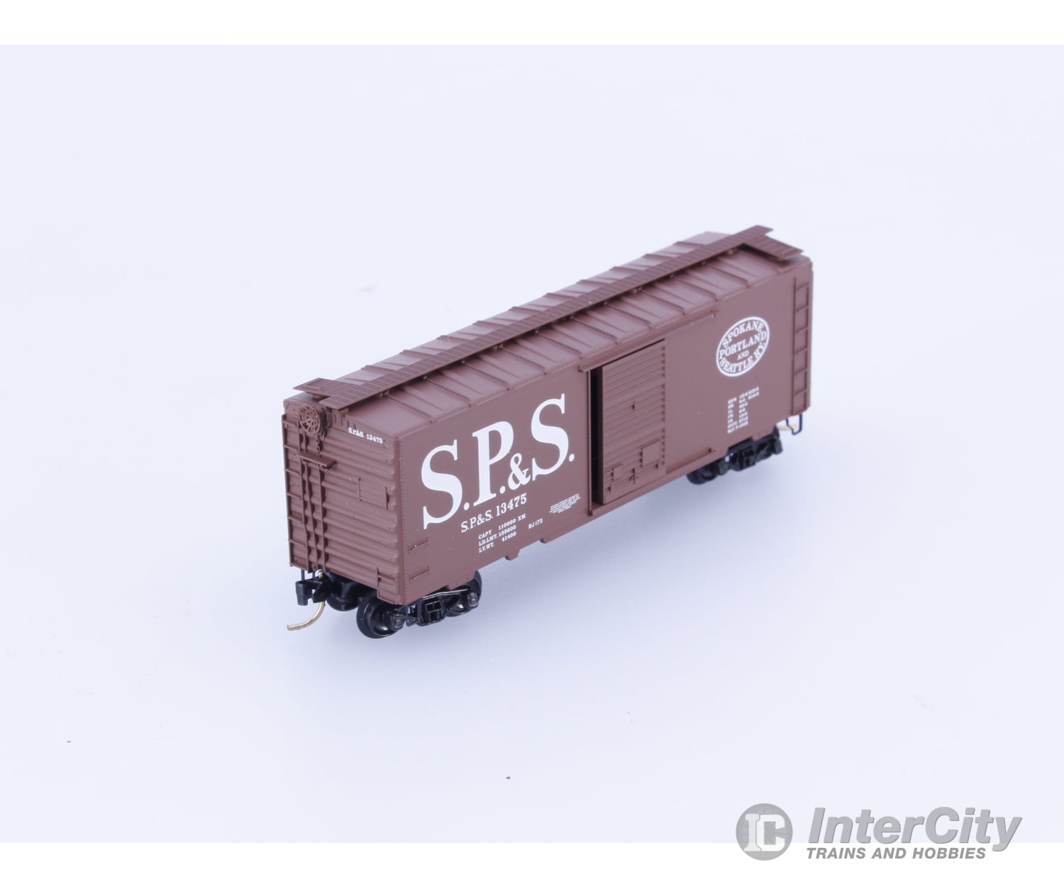 Micro Trains 20246 N 40’ Single Door Boxcar Spokane Portland and Seattle (SPS) 13475 Freight Cars