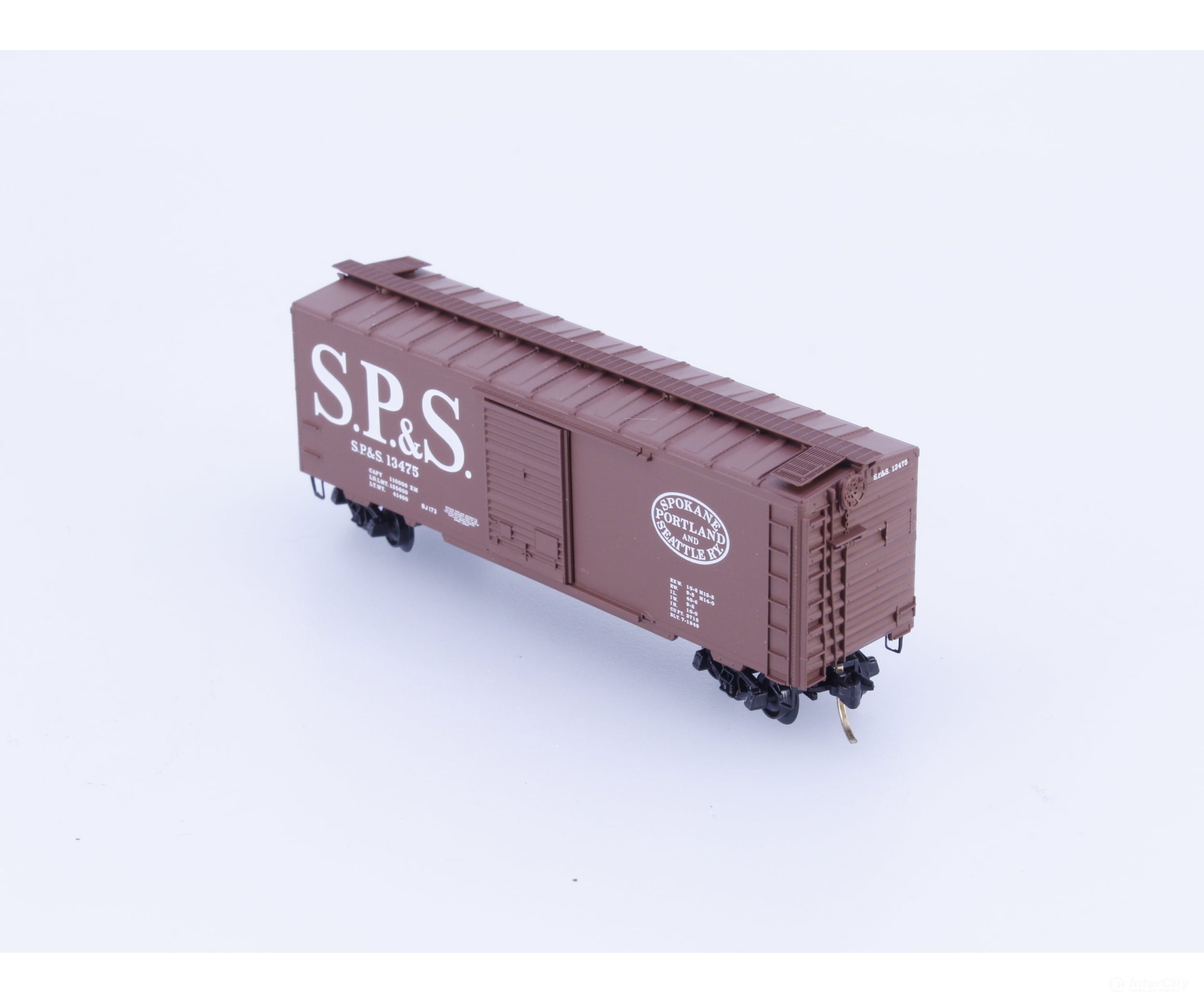 Micro Trains 20246 N 40’ Single Door Boxcar Spokane Portland and Seattle (SPS) 13475 Freight Cars