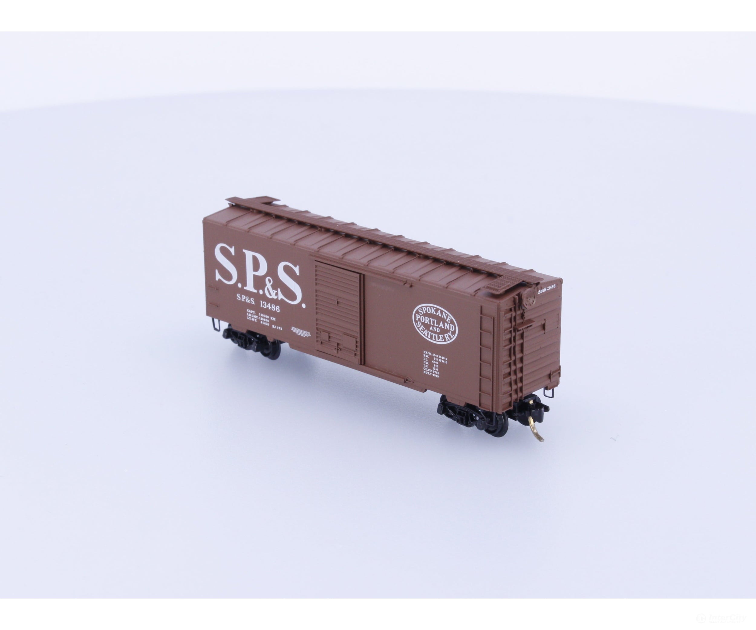 Micro Trains 20246 N 40’ Standard Box Car Single Door Spokane Portland and Seattle (SPS) 13486 Freight Cars