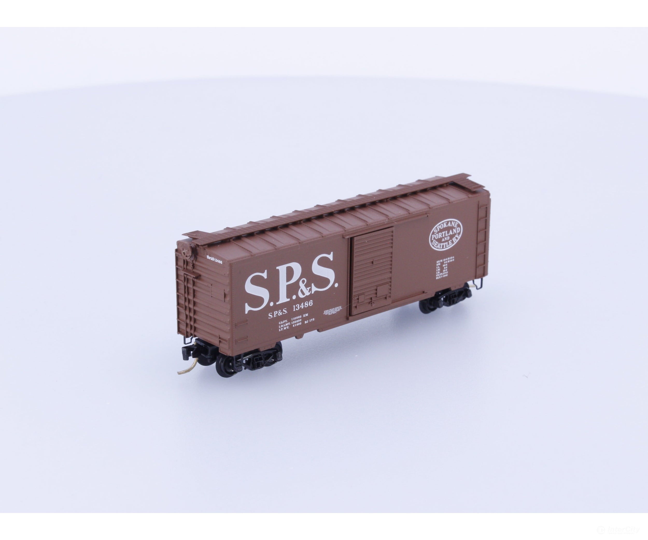 Micro Trains 20246 N 40’ Standard Box Car Single Door Spokane Portland and Seattle (SPS) 13486 Freight Cars