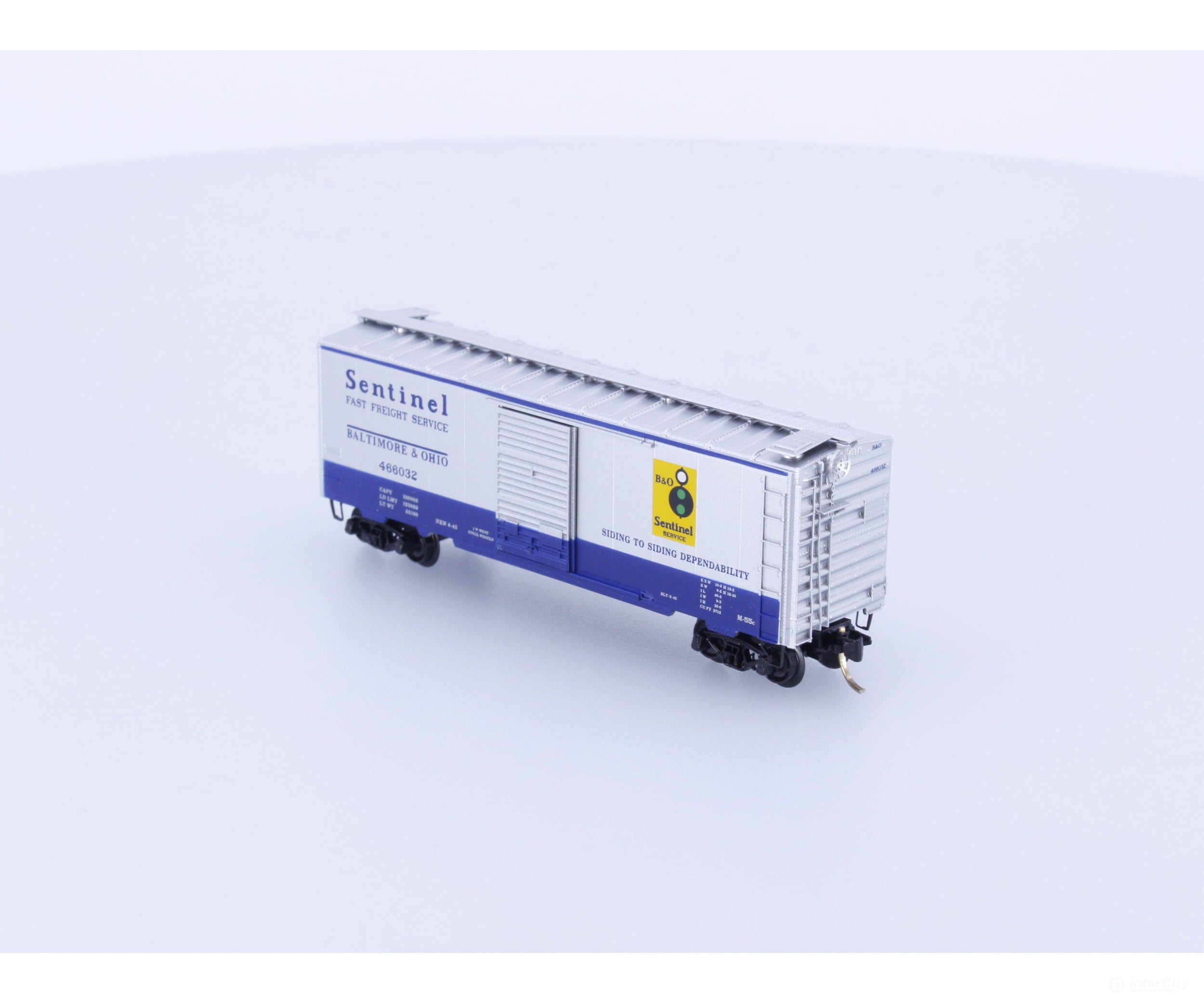Micro Trains 20256 N 40’ Standard Box Car Single Door Baltimore and Ohio (BO) 466032 Freight Cars