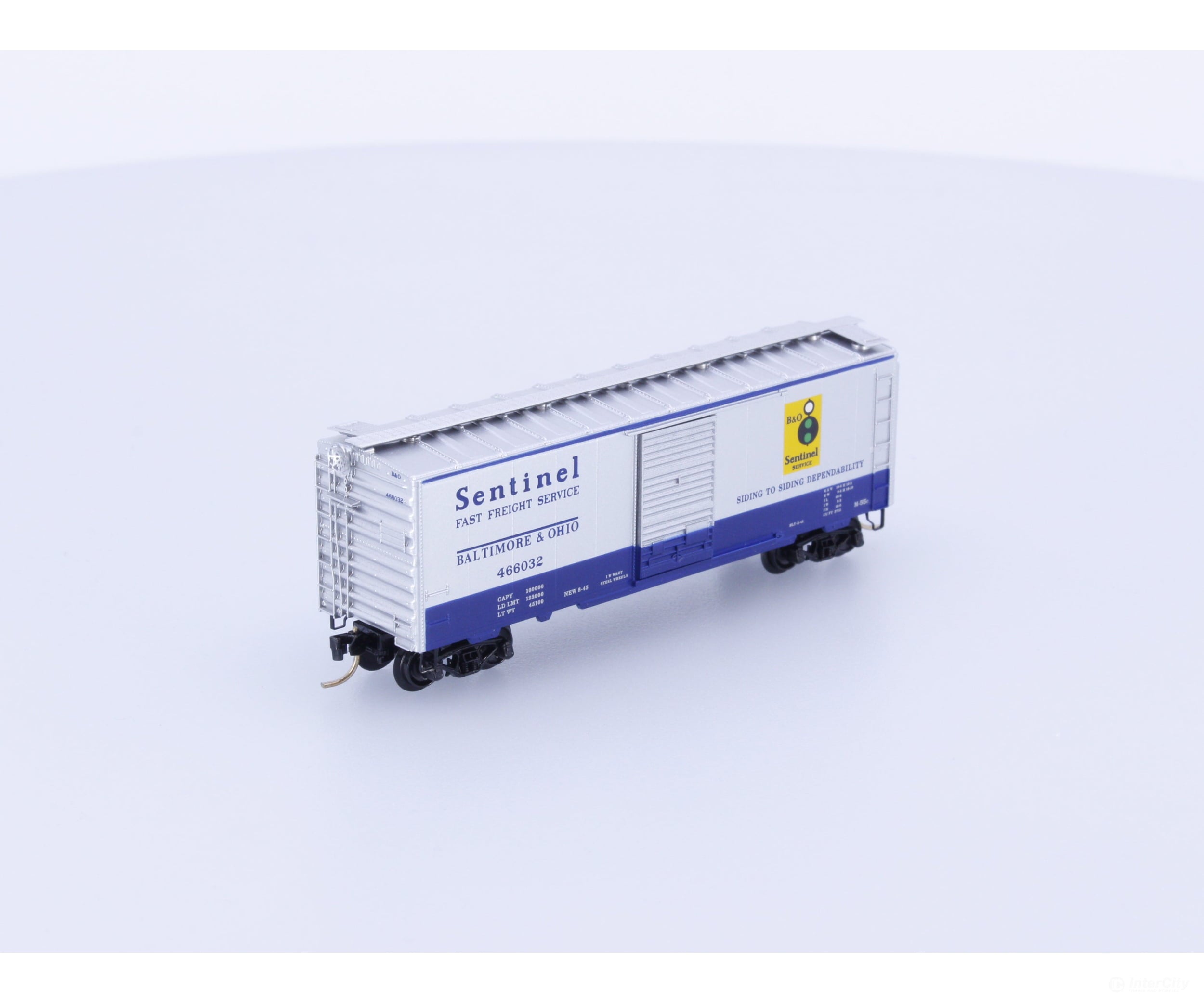 Micro Trains 20256 N 40’ Standard Box Car Single Door Baltimore and Ohio (BO) 466032 Freight Cars