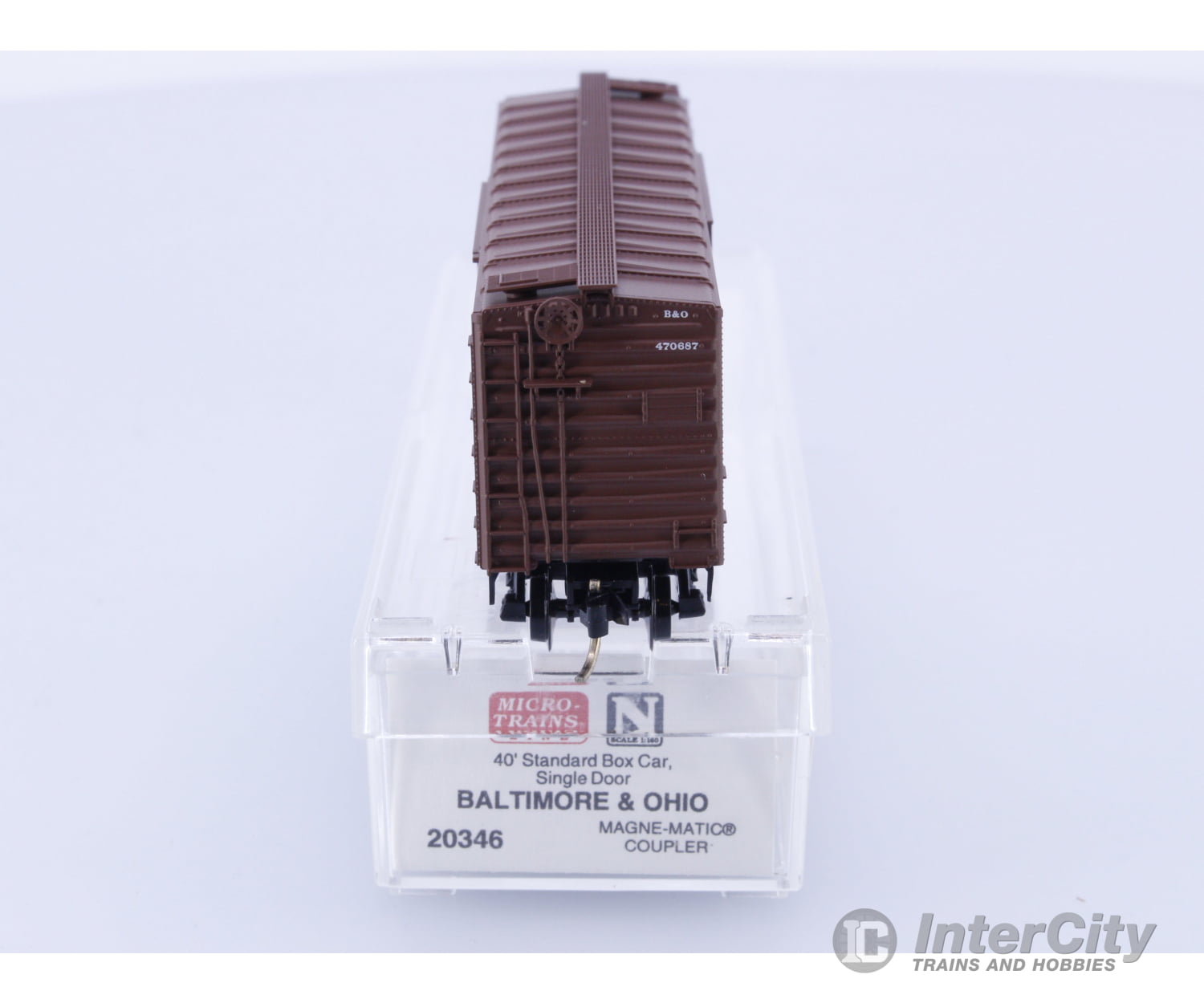 Micro Trains 20346 N Boxcar 40’ PS-1 Baltimore and Ohio (BO) 470687 Freight Cars