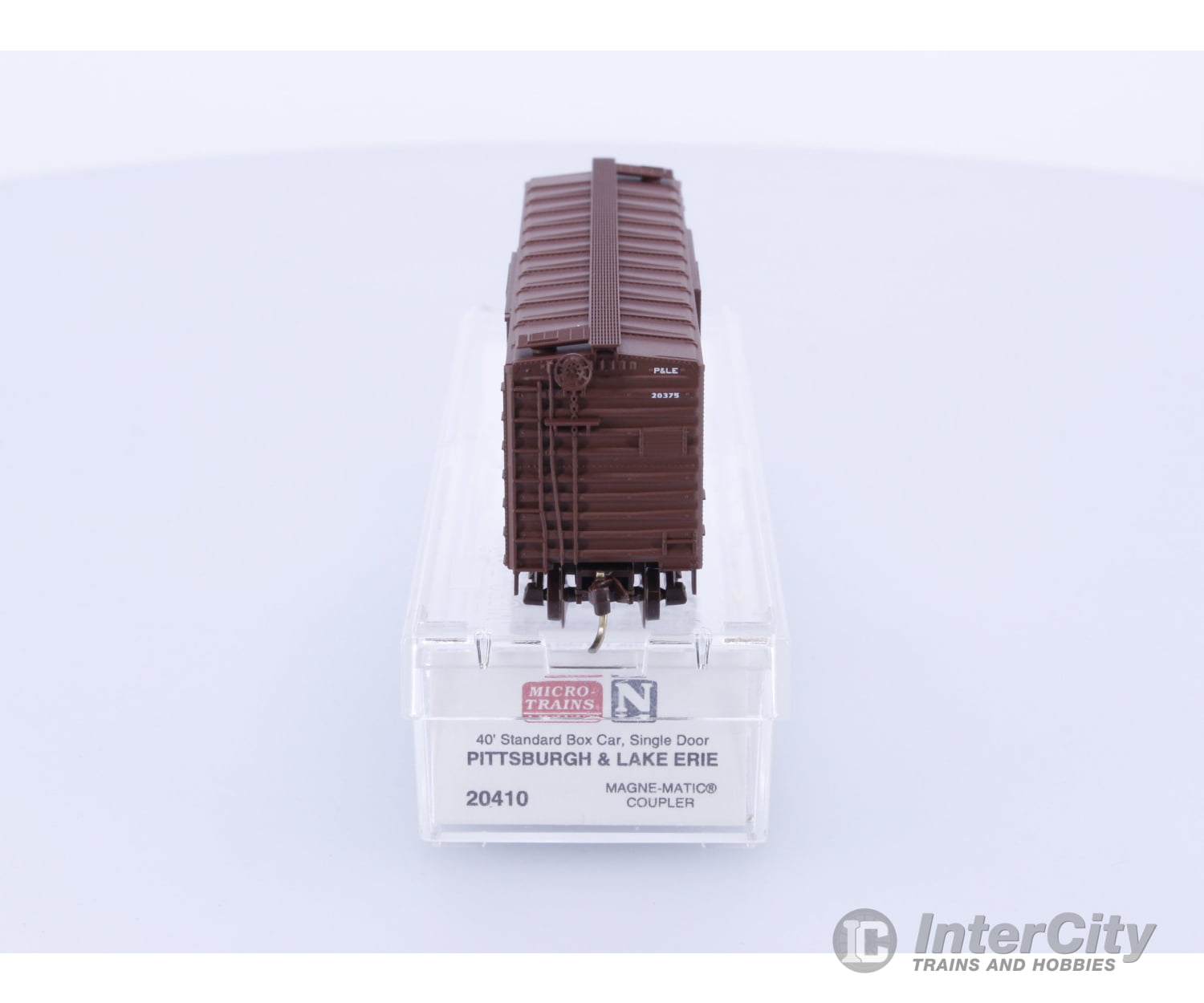 Micro Trains 20410 N 40’ Standard Box Car Single Door Pittsburgh and Lake Erie Railroad (P&LE) 20375 Freight Cars