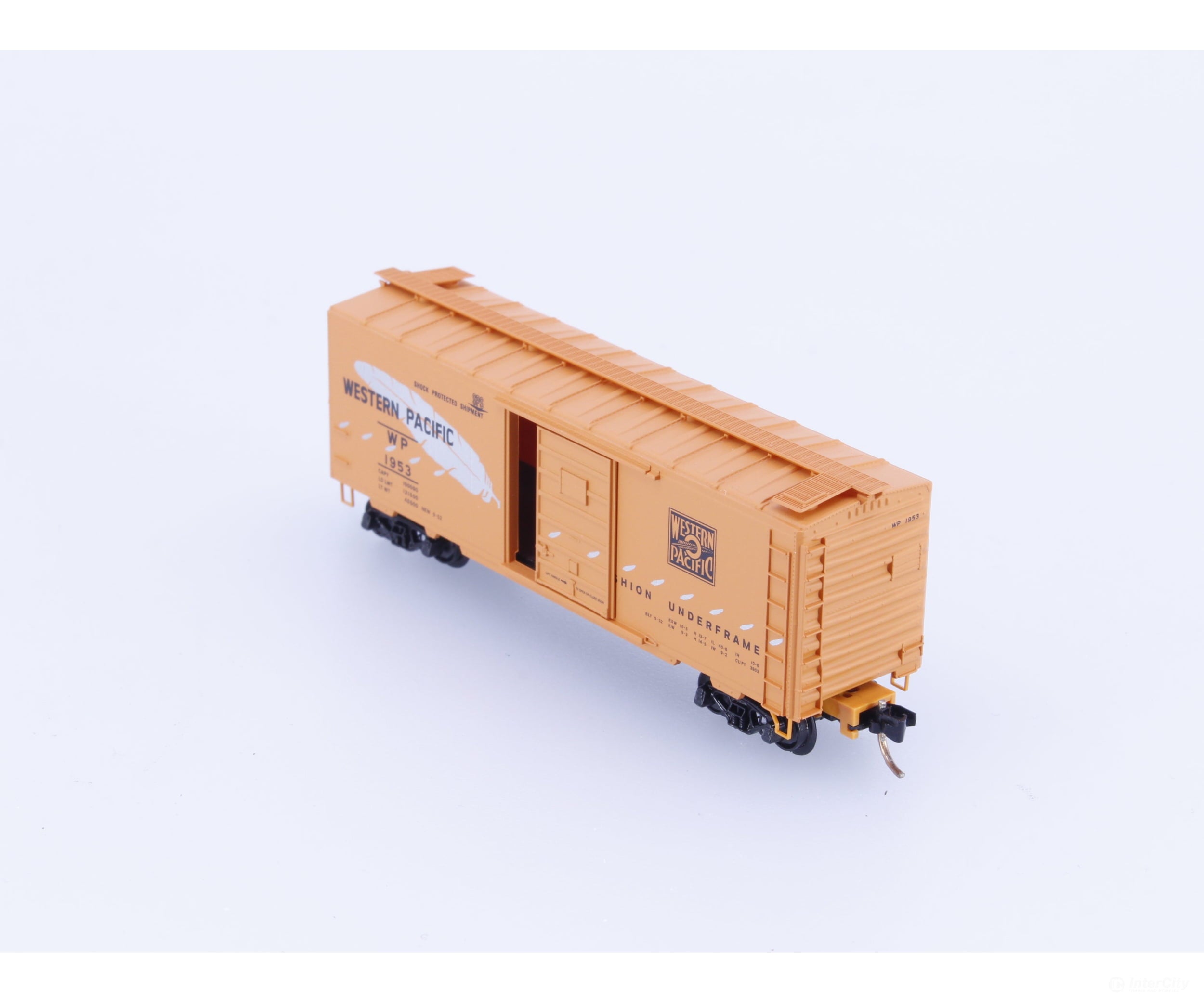 Micro Trains 20506 N 40’ Single Door Boxcar Western Pacific (WP) 1953 Freight Cars