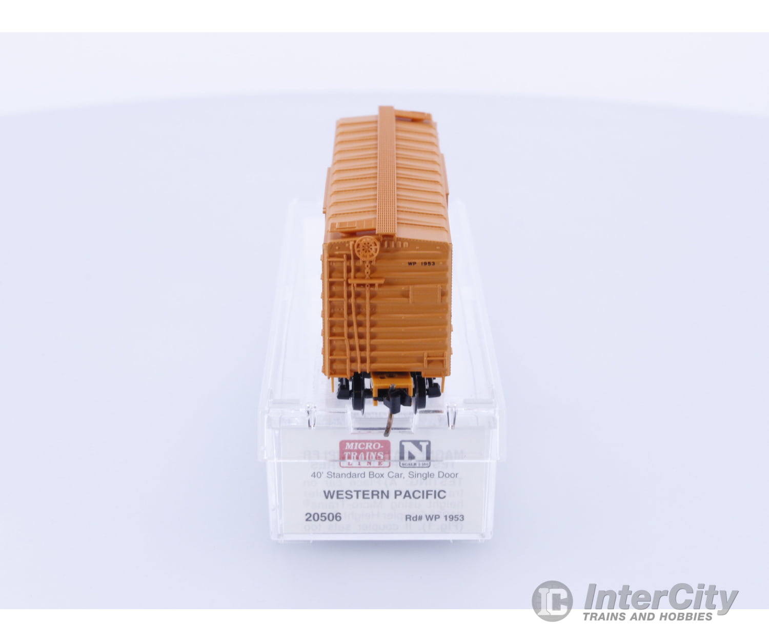 Micro Trains 20506 N 40’ Standard Box Car Single Door Western Pacific (WP) 1953 Freight Cars