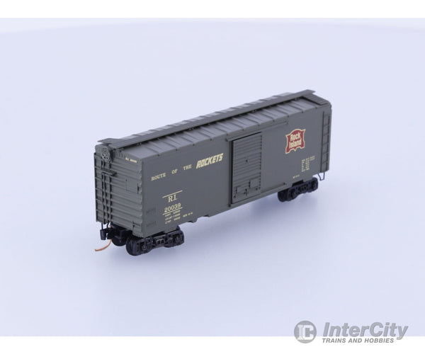 Micro Trains 20566 N Boxcar 40’ PS-1 Chicago Rock Island and Pacific (ROCK) 20039 Freight Cars