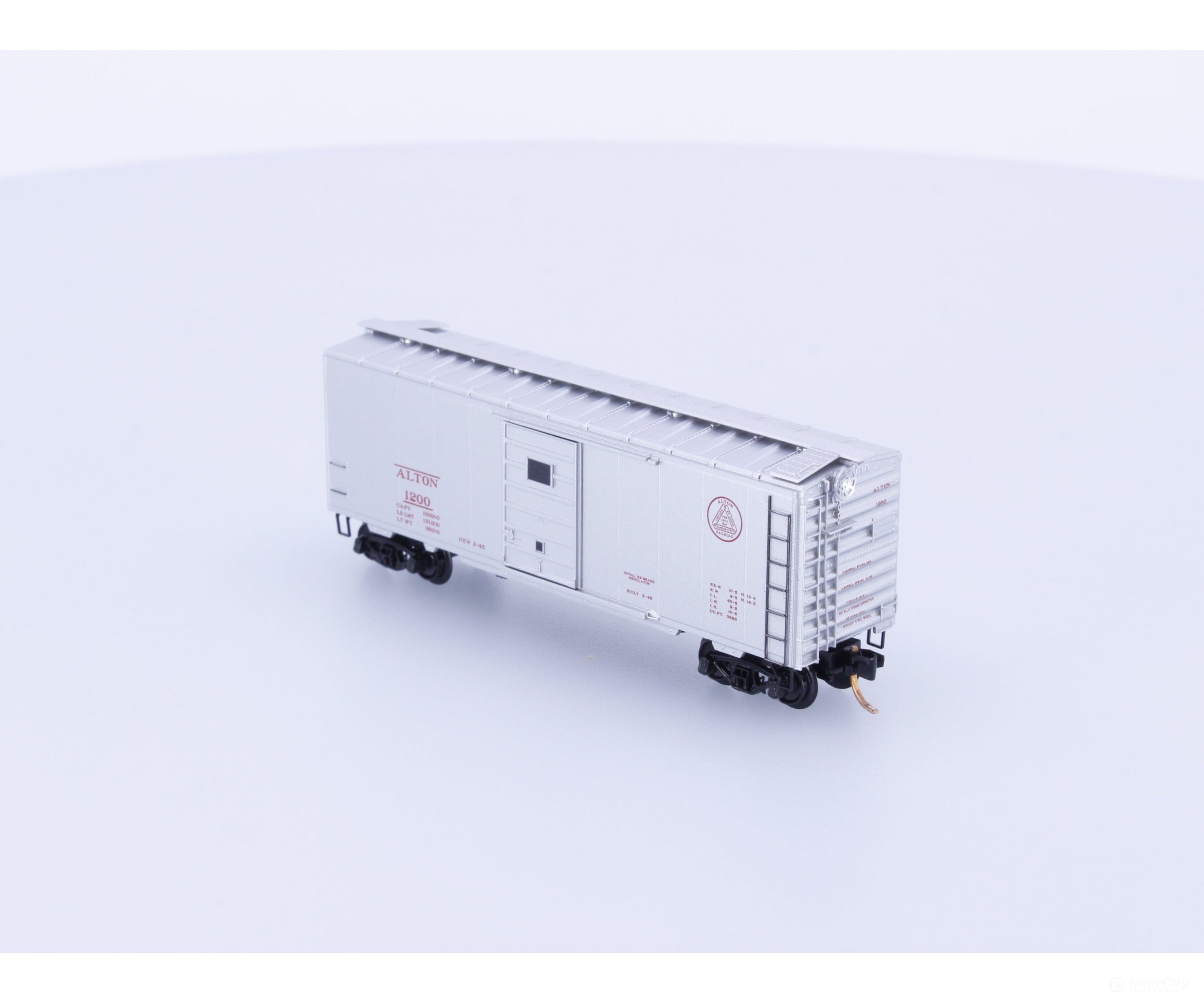Micro Trains 20586 N 40’ Standard Box Car Single Door Alton Railroad 1200 Freight Cars