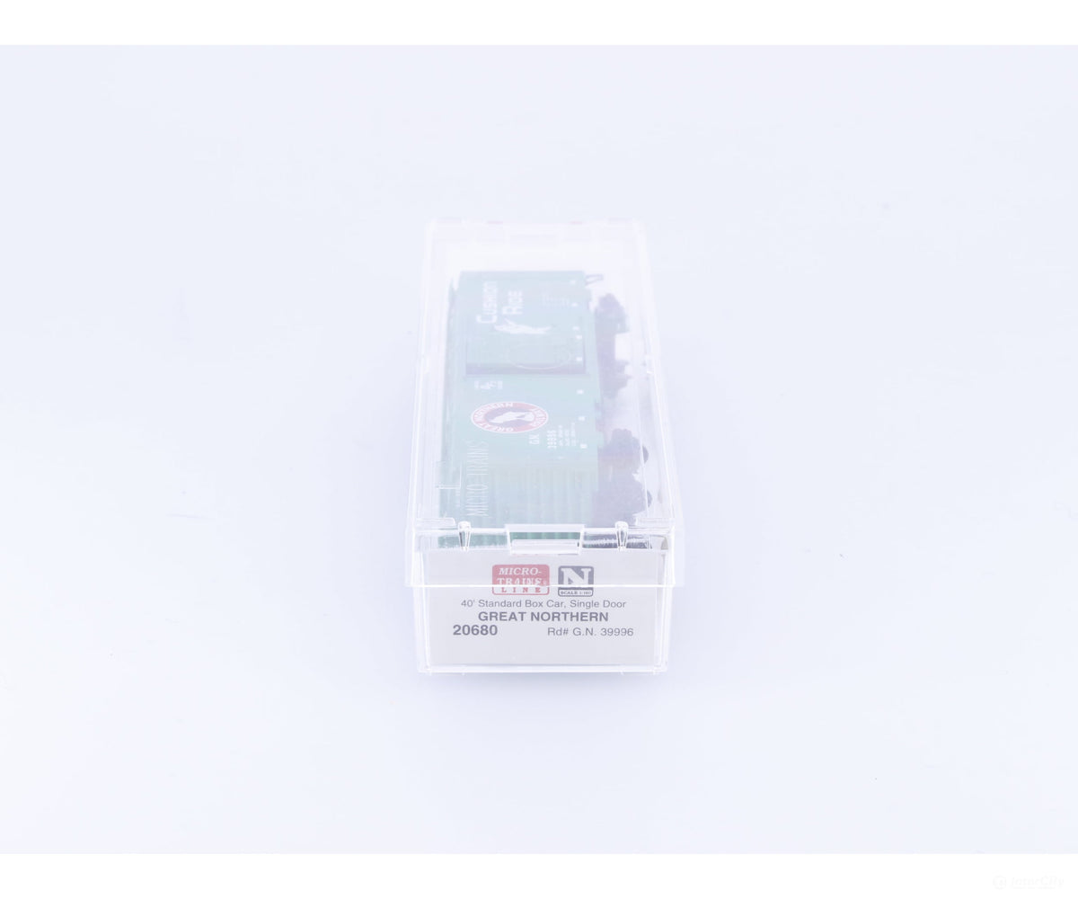 Micro Trains 20680 N 40’ Standard Box Car Single Door Great Northern (GN) 39996 - Freight Cars