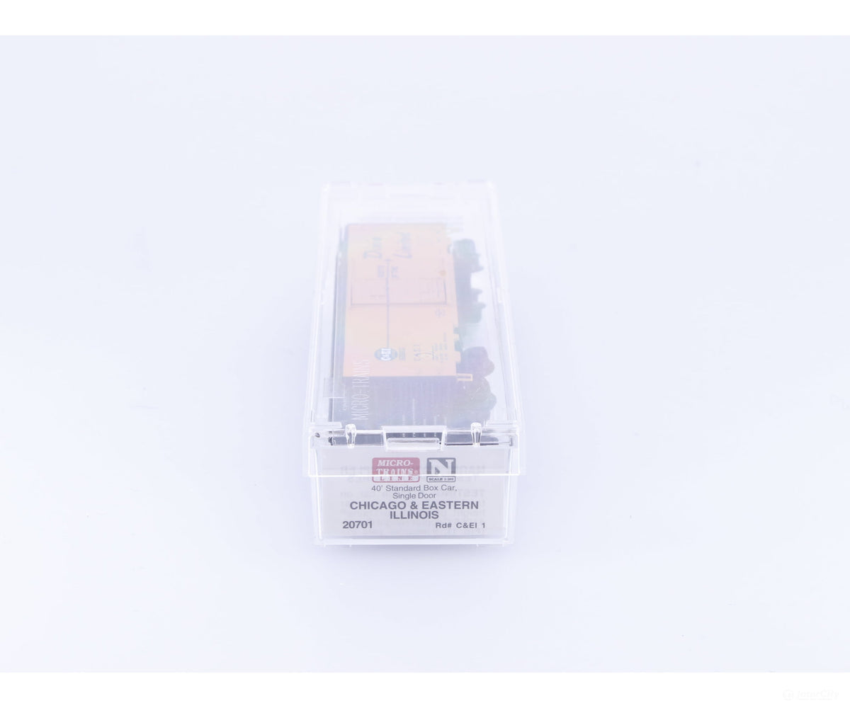 Micro Trains 20701 N 40’ Standard Box Car Chicago & Eastern Illinois (CEI) C&EI 1 - Freight Cars
