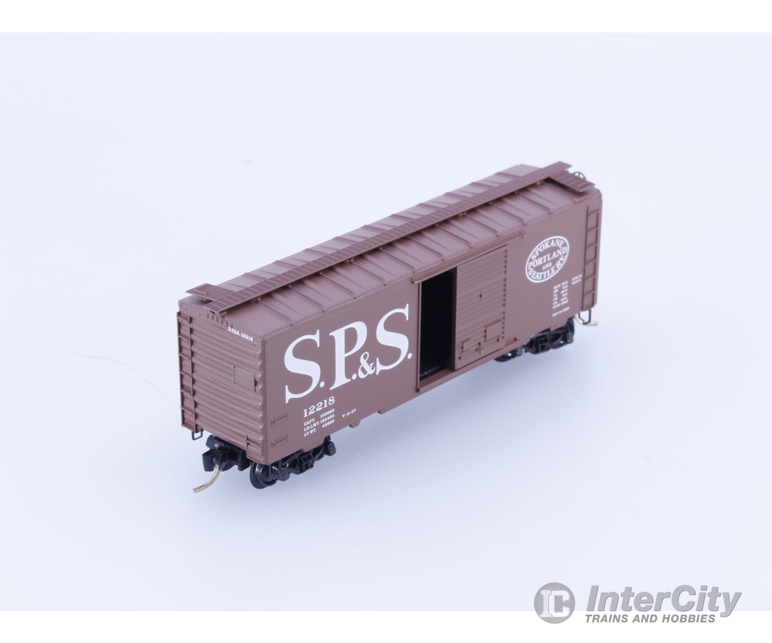 Micro Trains 20850 N 40’ Single Door Boxcar Spokane Portland and Seattle (SPS) 12218 Freight Cars