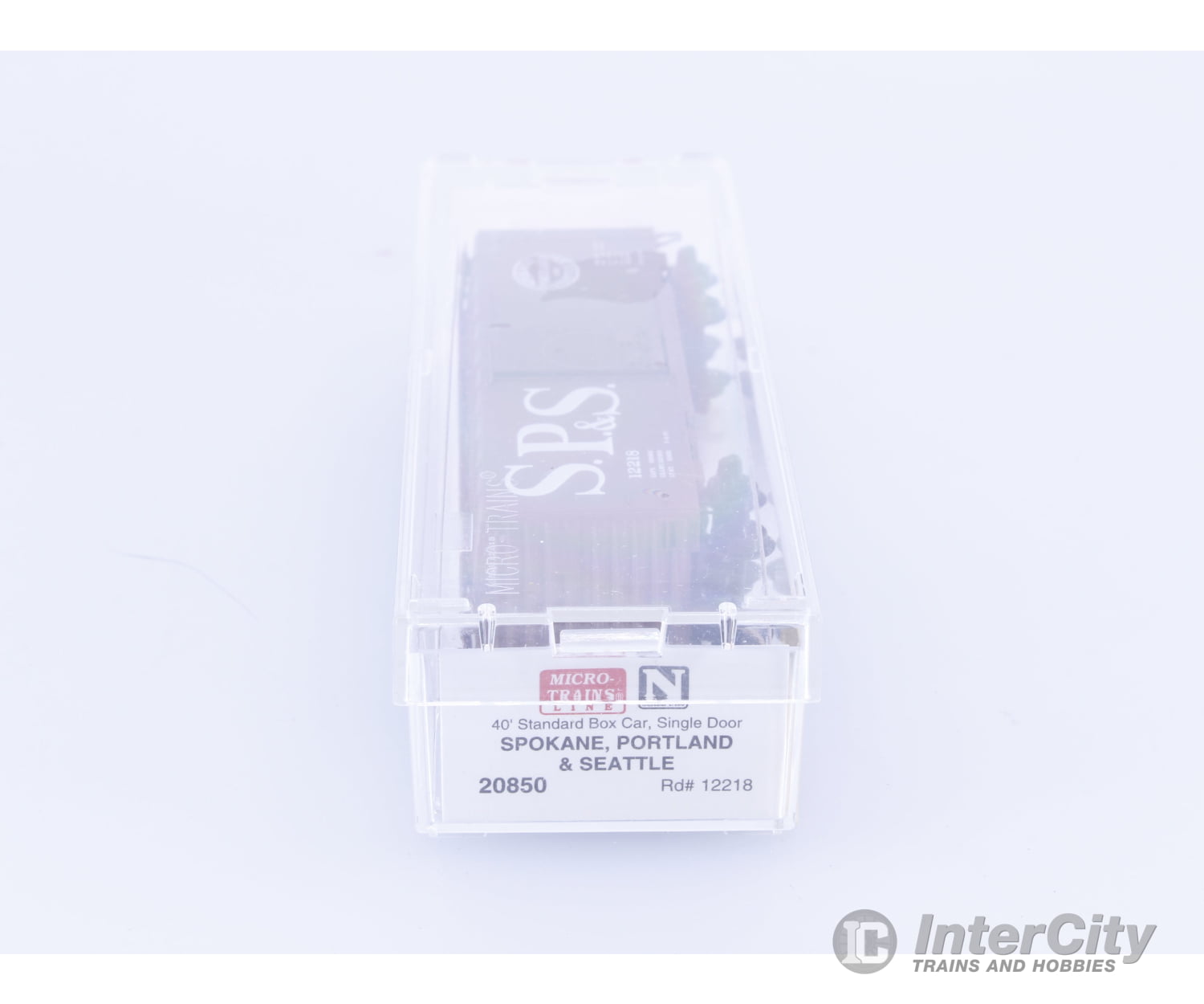 Micro Trains 20850 N 40’ Single Door Boxcar Spokane Portland and Seattle (SPS) 12218 Freight Cars