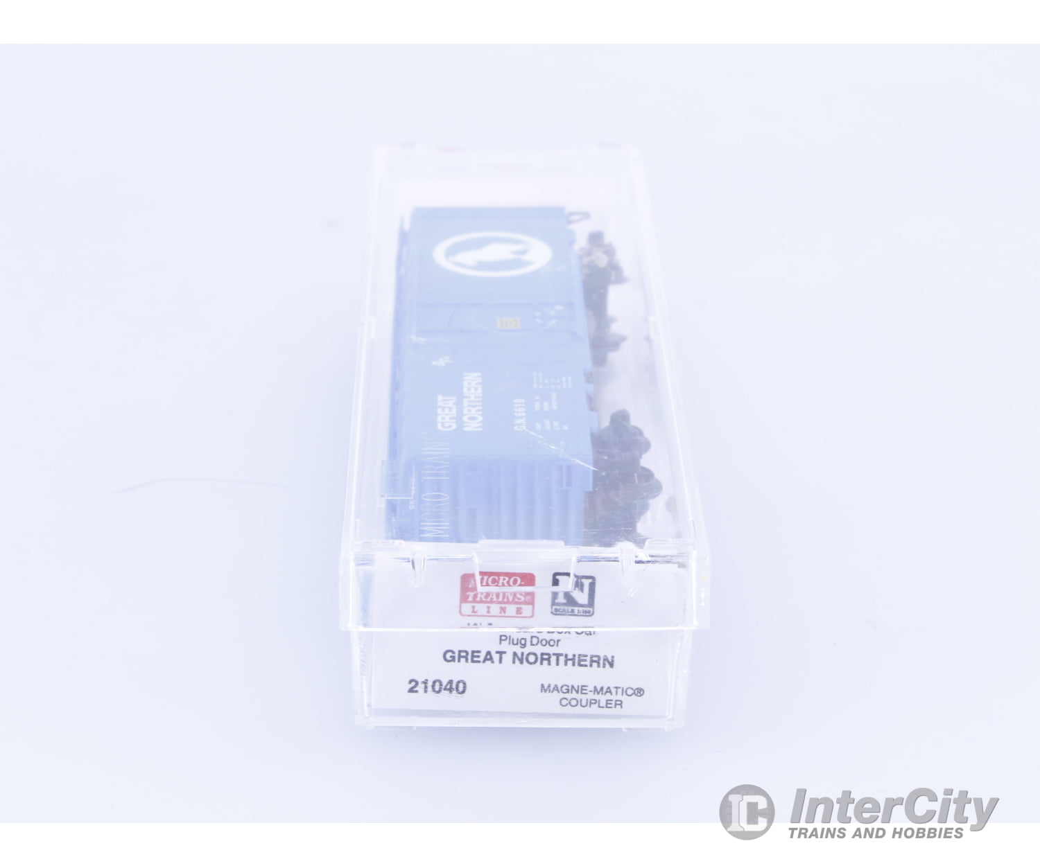 Micro Trains 21040 N 40’ Plug Door Boxcar Great Northern (GN) 6619 Freight Cars