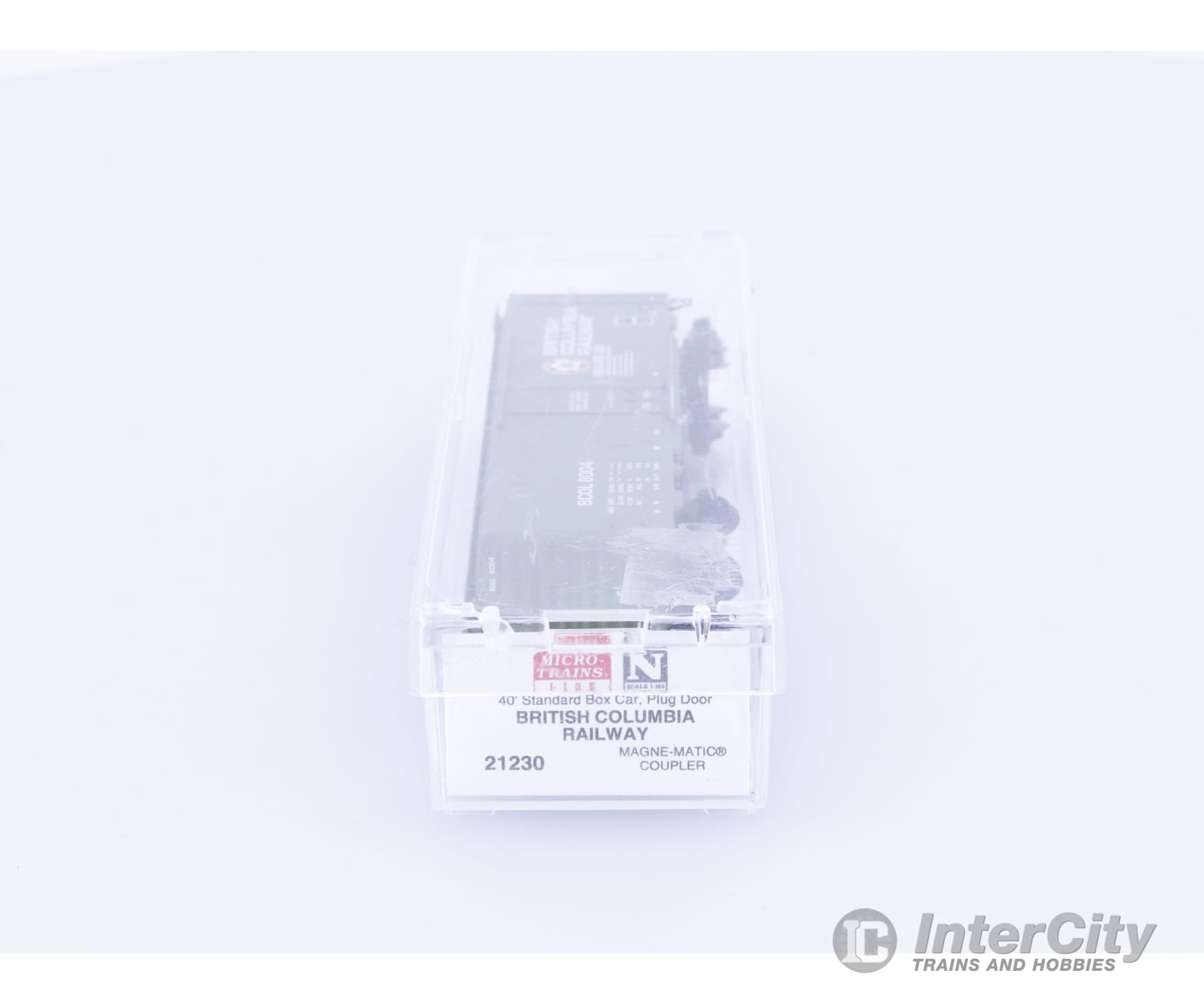 Micro Trains 21230 N 40’ Standard Box Car Plug Door BC Rail (BCOL) 8004 Freight Cars