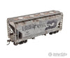Micro Trains 2200-001 Ho Scale Grit N’ Grime Series - Bn/Ex-Frisco 2 Bay Covered Hopper (Kit)