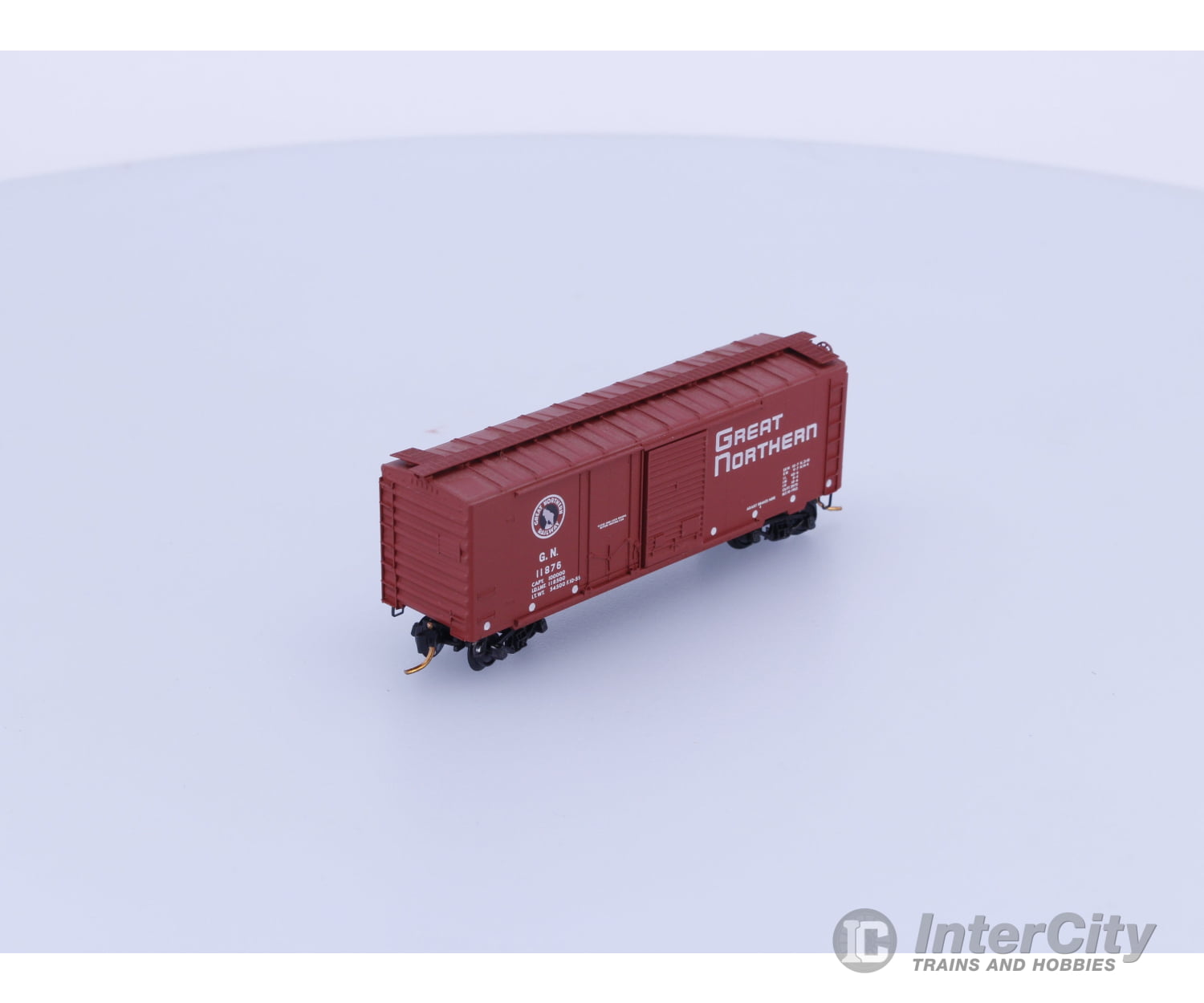Micro Trains 22021 N 40’ Standard Box Car Plug & Sliding Door Great Northern (GN) 11876 (#2) Freight Cars