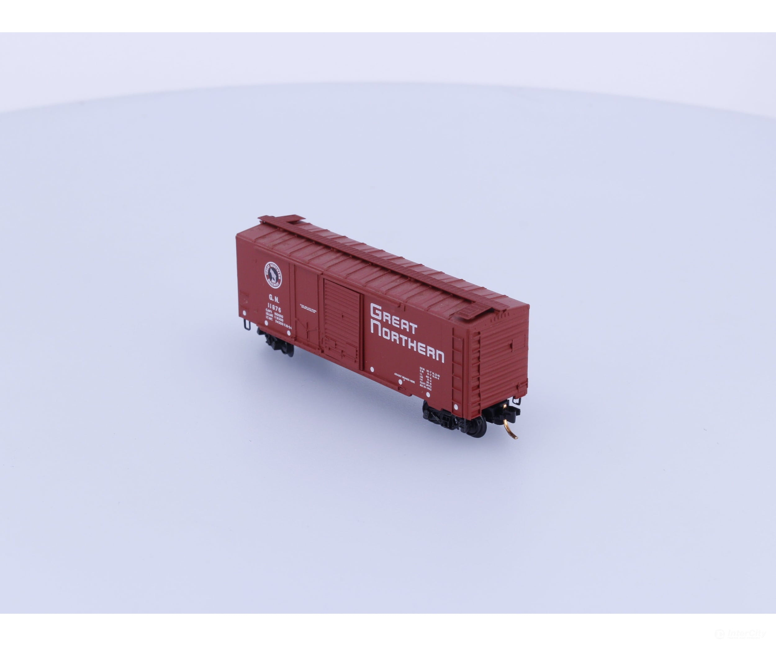 Micro Trains 22021 N 40’ Standard Box Car Plug & Sliding Door Great Northern (GN) 11876 (#2) Freight Cars