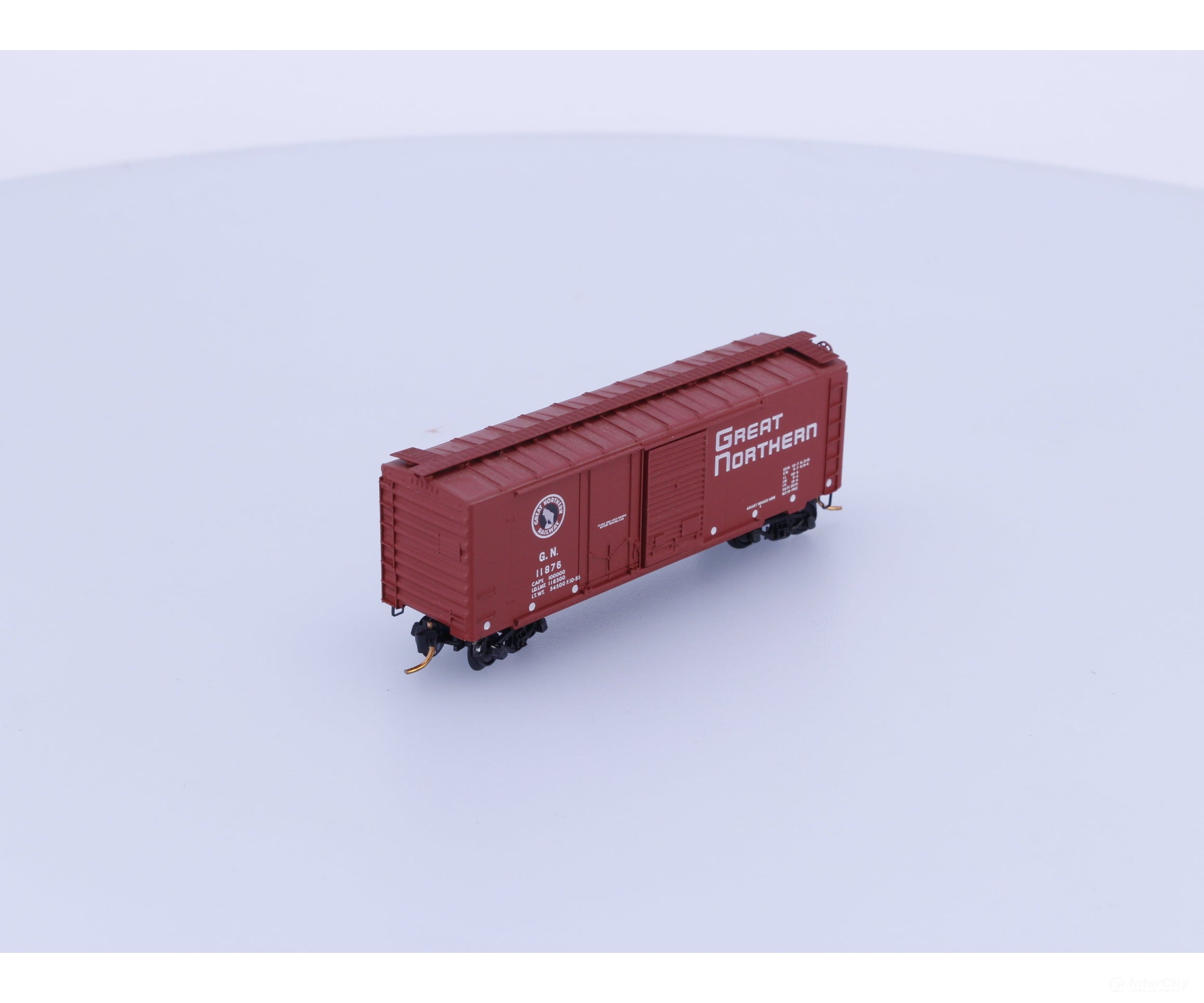 Micro Trains 22021 N 40’ Standard Box Car Plug & Sliding Door Great Northern (GN) 11876 (#2) Freight Cars