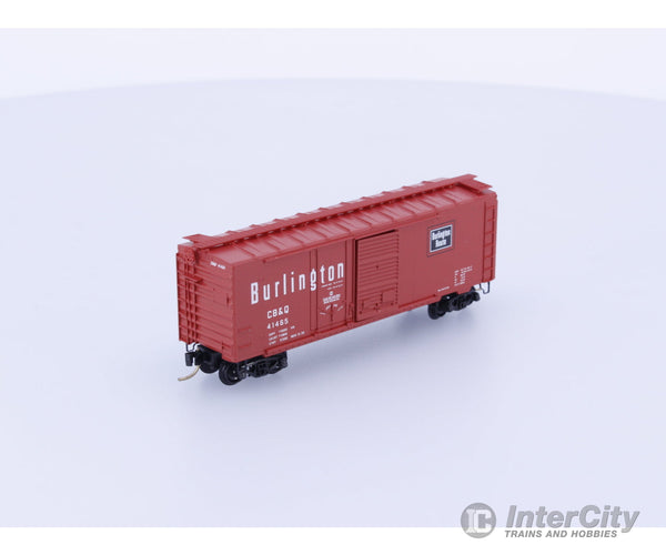 Micro Trains 22100 N 40’ Standard Box Car Plug & Sliding Door Chicago Burlington and Quincey (CBQ) 41465 Freight Cars