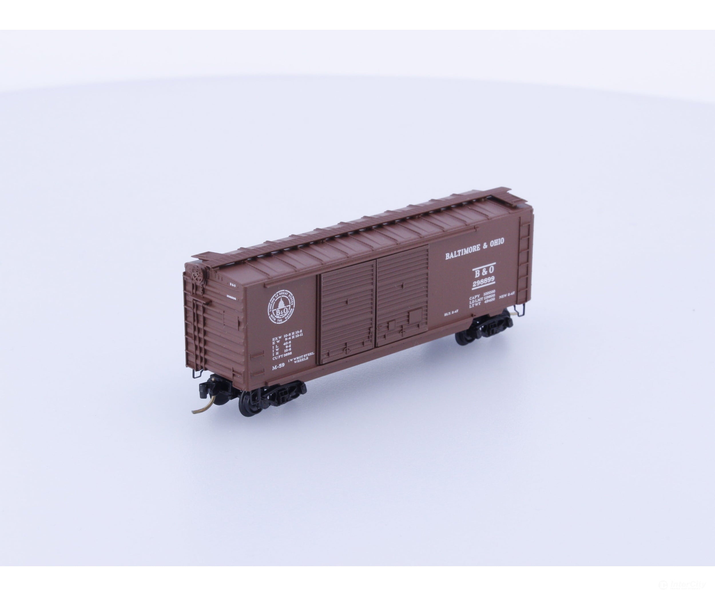 Micro Trains 23040 N 40’ Standard Box Car Double Doors Baltimore and Ohio (BO) 298899 Freight Cars