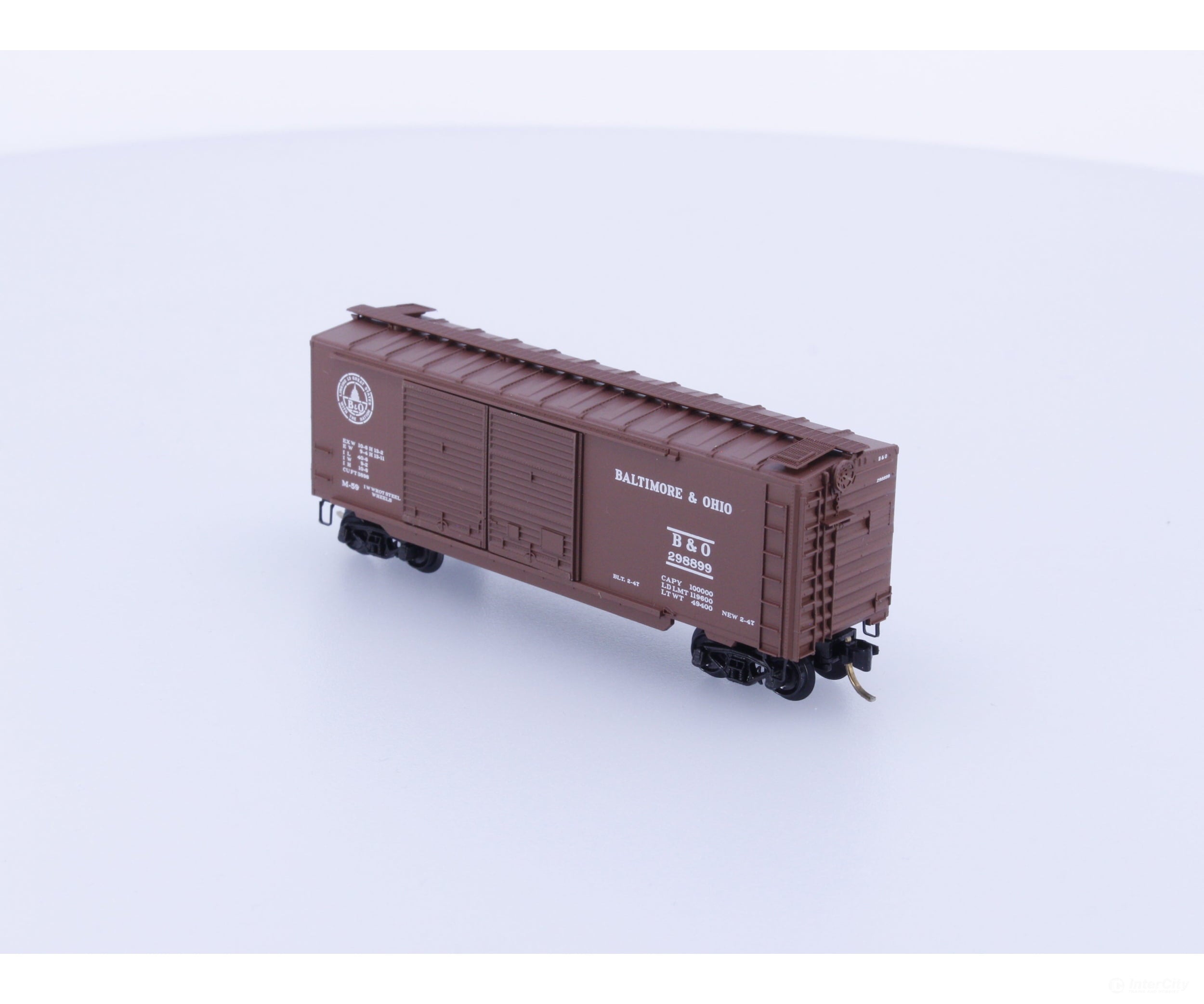 Micro Trains 23040 N 40’ Standard Box Car Double Doors Baltimore and Ohio (BO) 298899 Freight Cars
