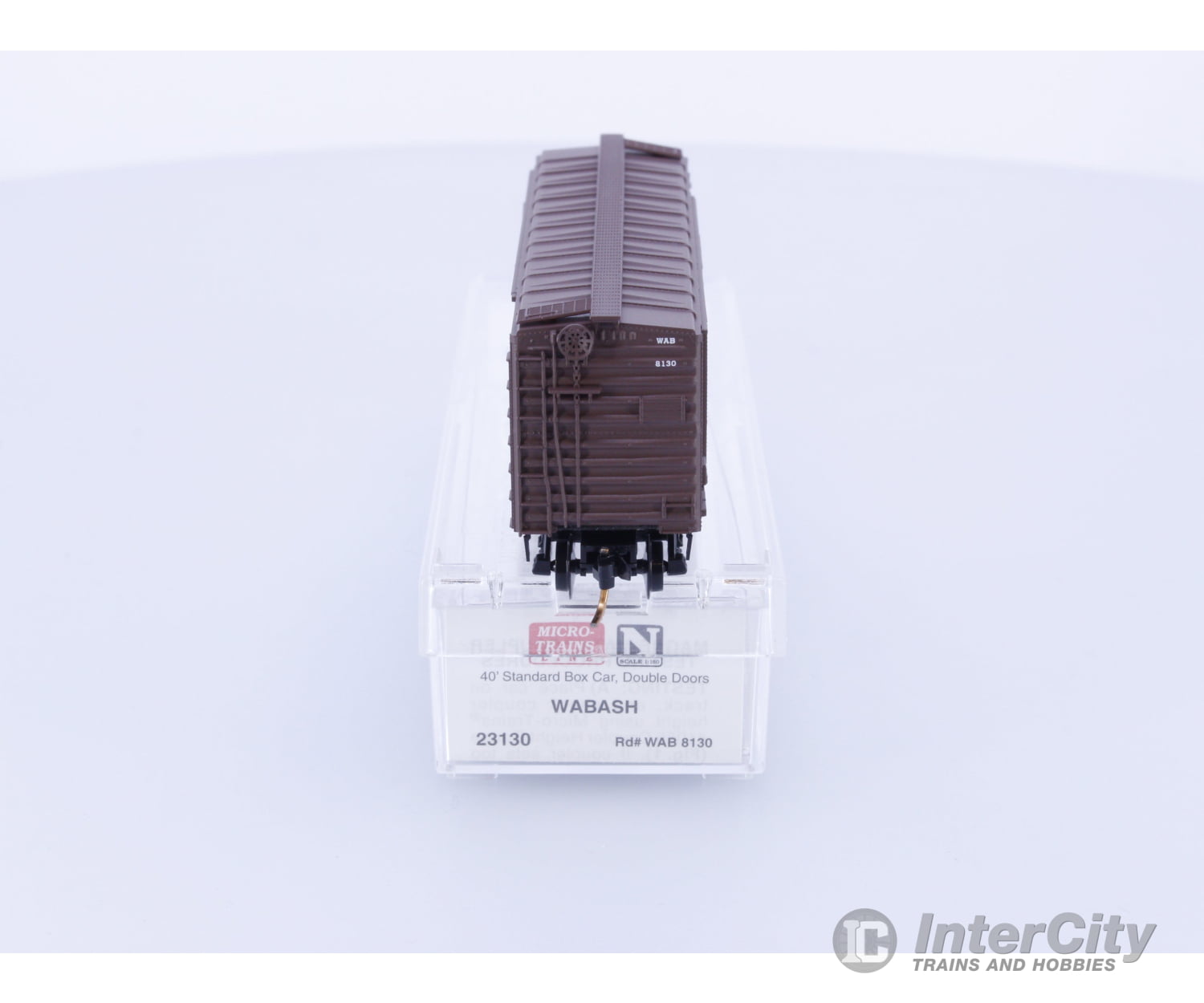 Micro Trains 23130 N 40’ Standard Box Car Double Doors Wabash Railroad (WAB) 8130 Freight Cars