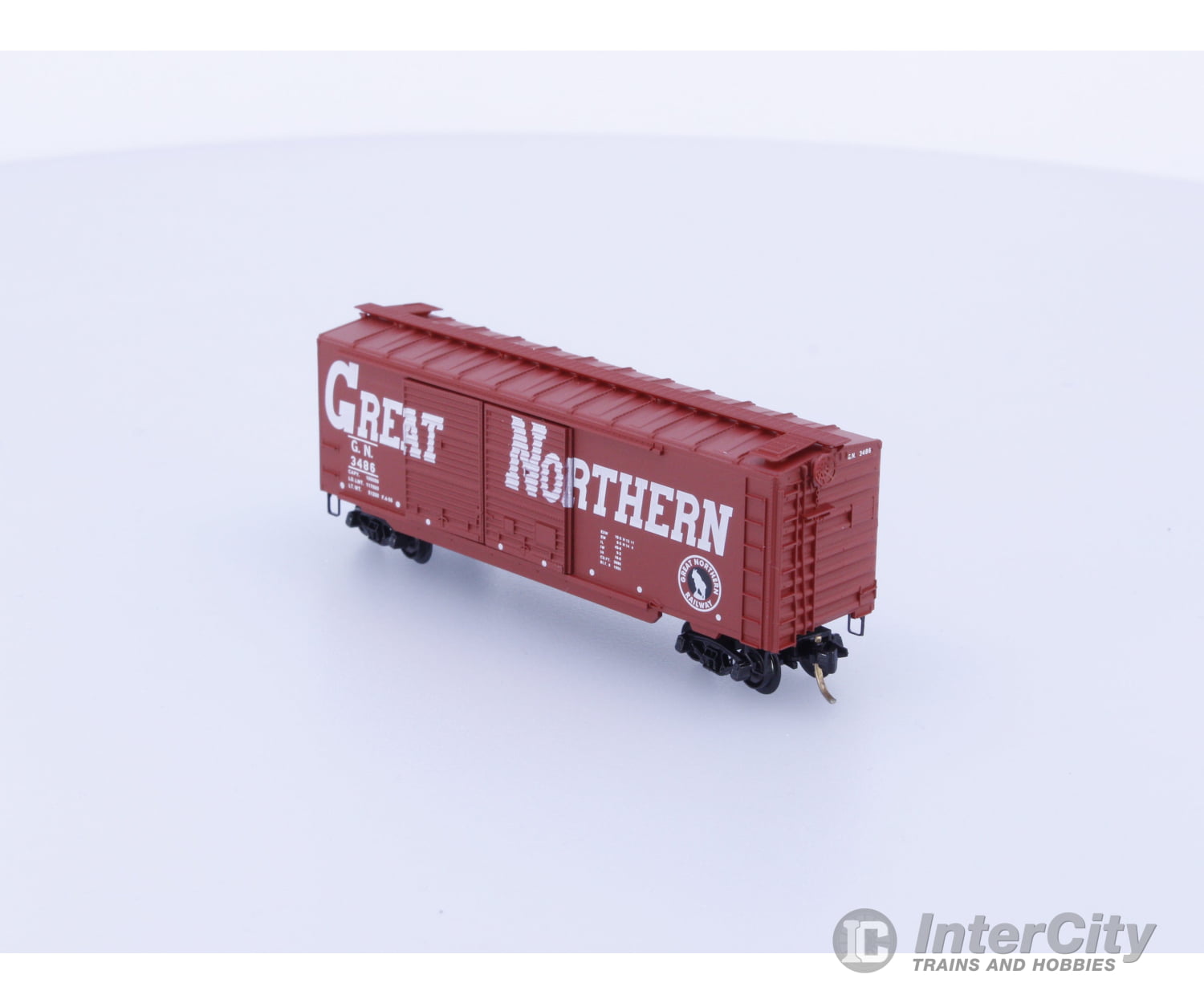 Micro Trains 23220 N Boxcar 40’ Great Northern (GN) 3486 Freight Cars