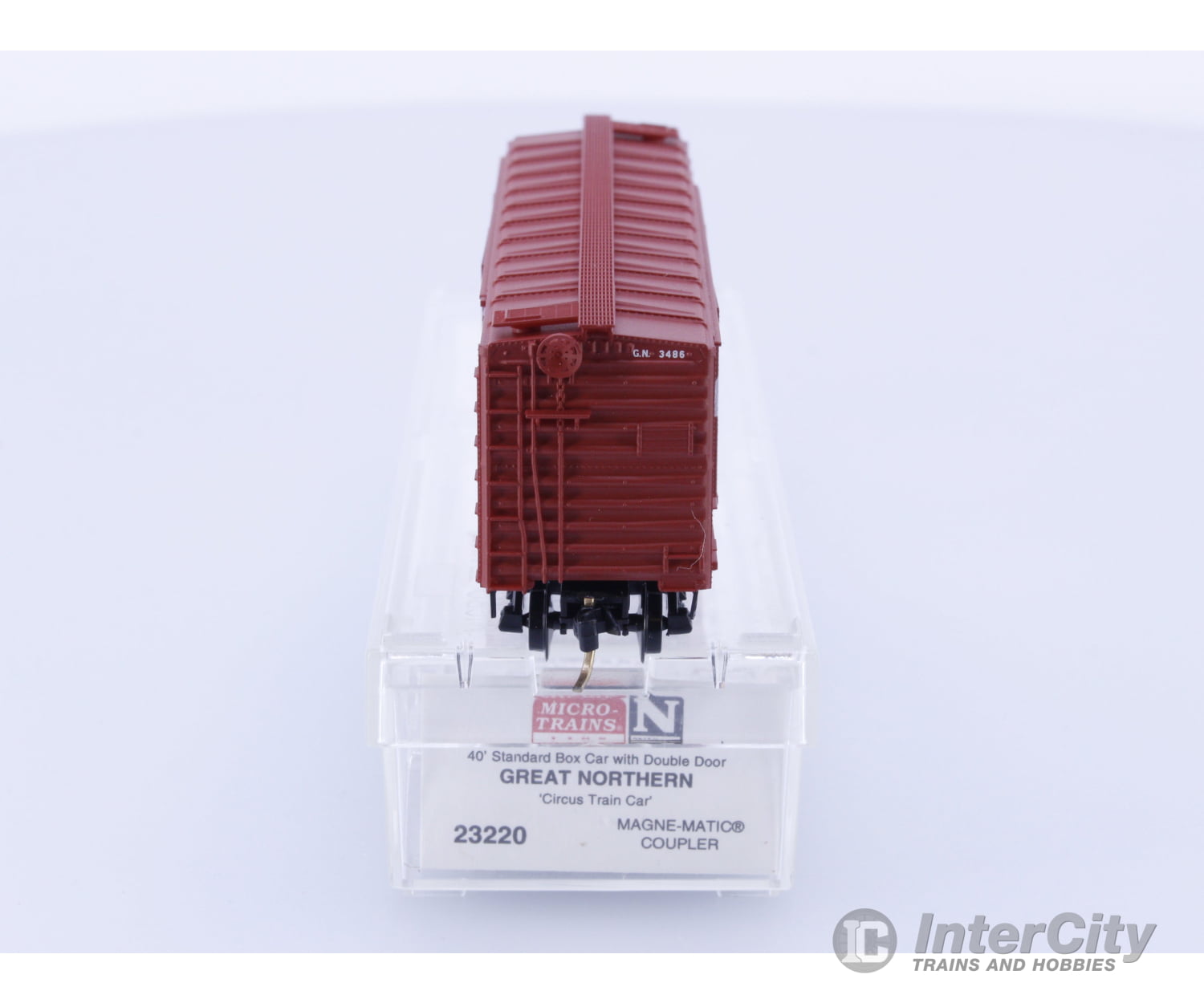 Micro Trains 23220 N Boxcar 40’ PS-1 Great Northern (GN) 3486 Freight Cars