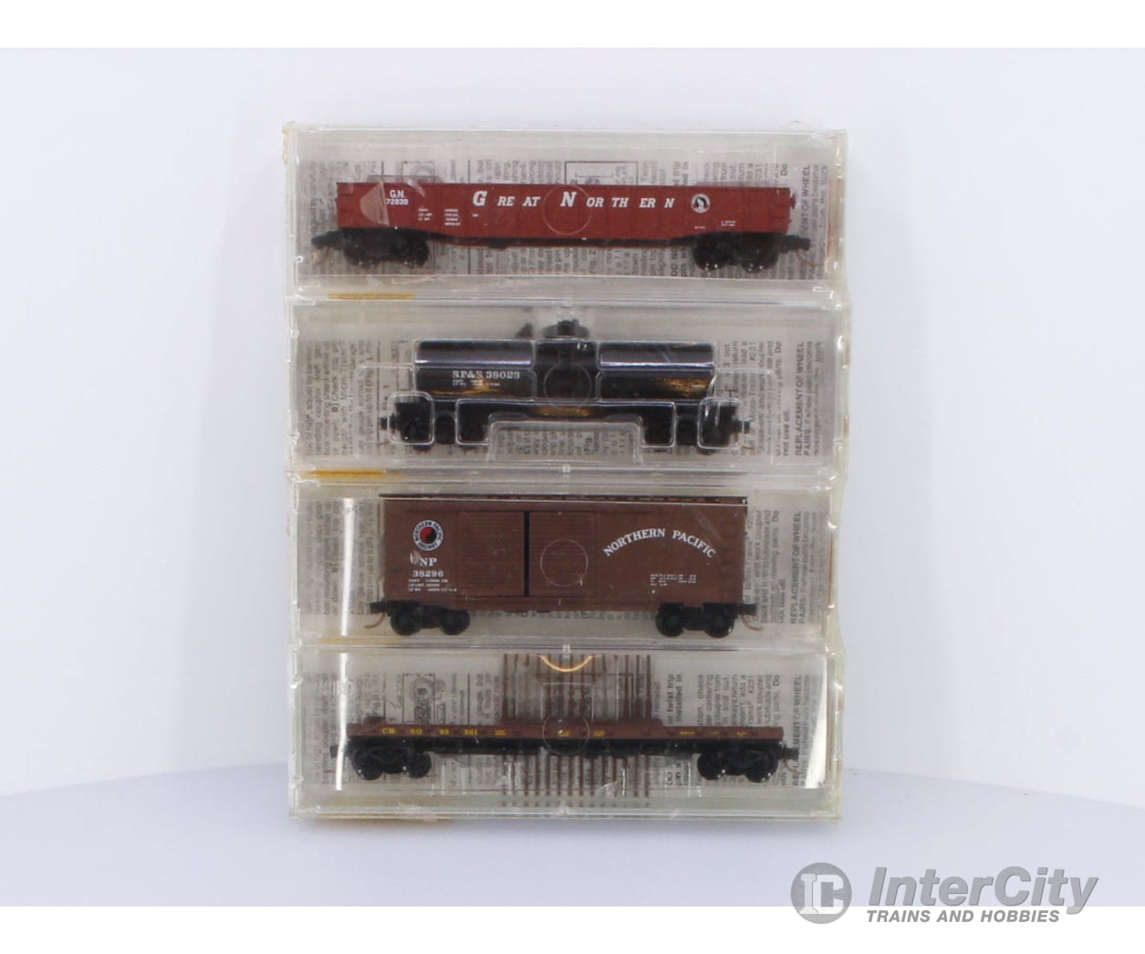 Micro Trains 23252 N Mixed Freight Consist North America Transition Era Various Fallen Flags Burlington Northern (BN)