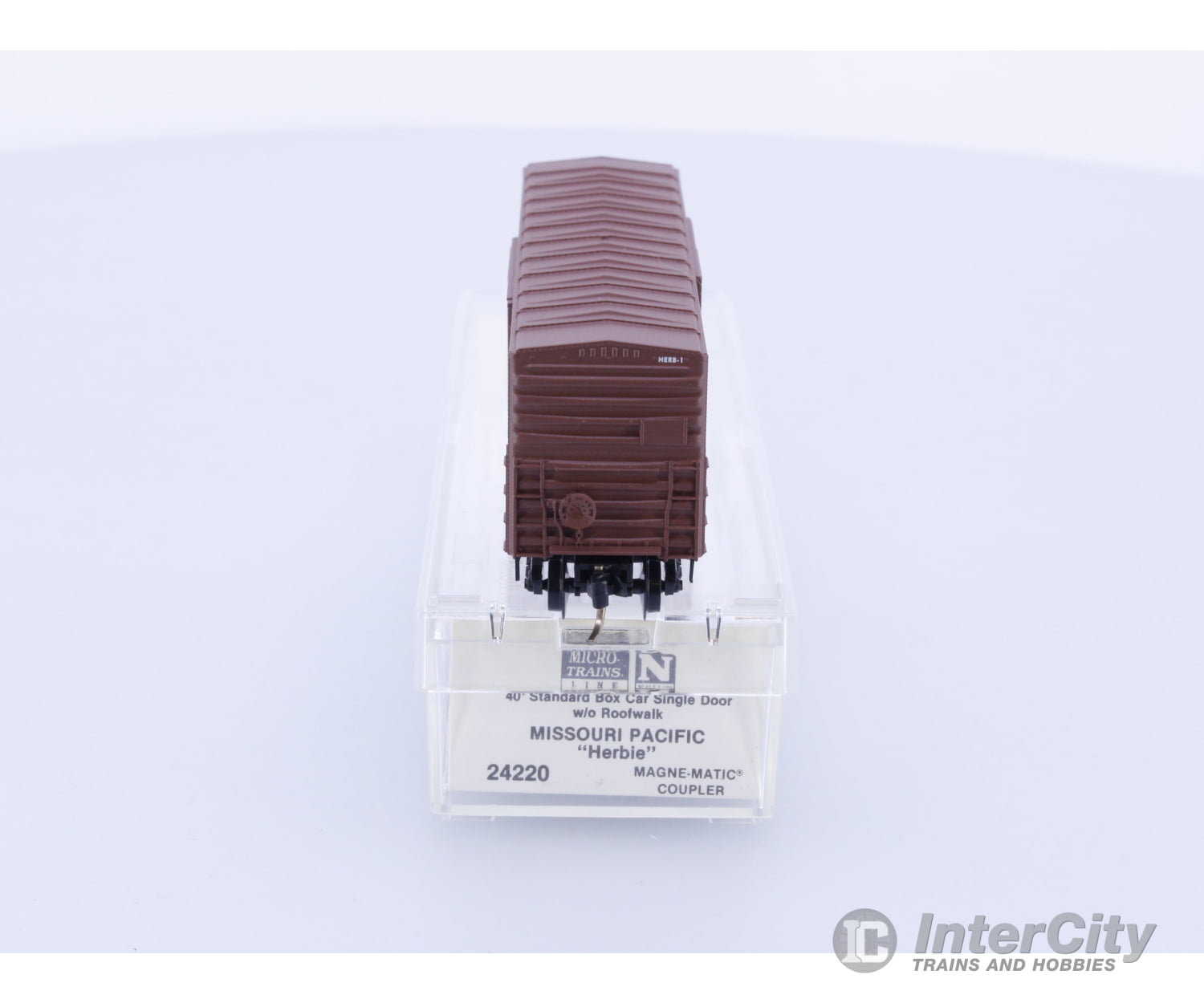 Micro Trains 24220 N 40’ Standard Box Car Single Door w/o Roofwalk Missouri Pacific (MP) HERB-1 Freight Cars