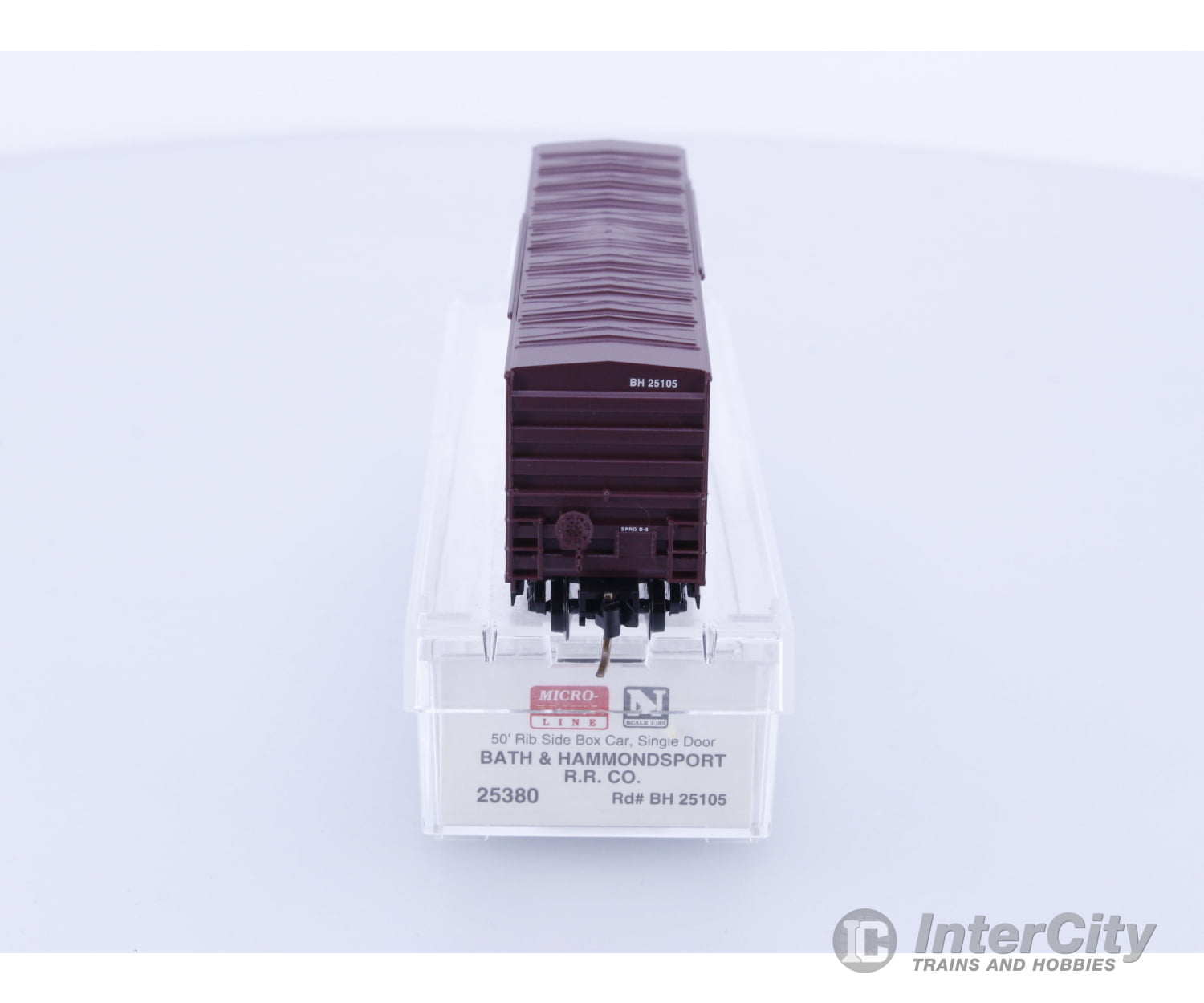 Micro Trains 25380 N 50’ Rib Side Box Car Single Door Bath & Hammondsport R.R. Co. 25105 Freight Cars