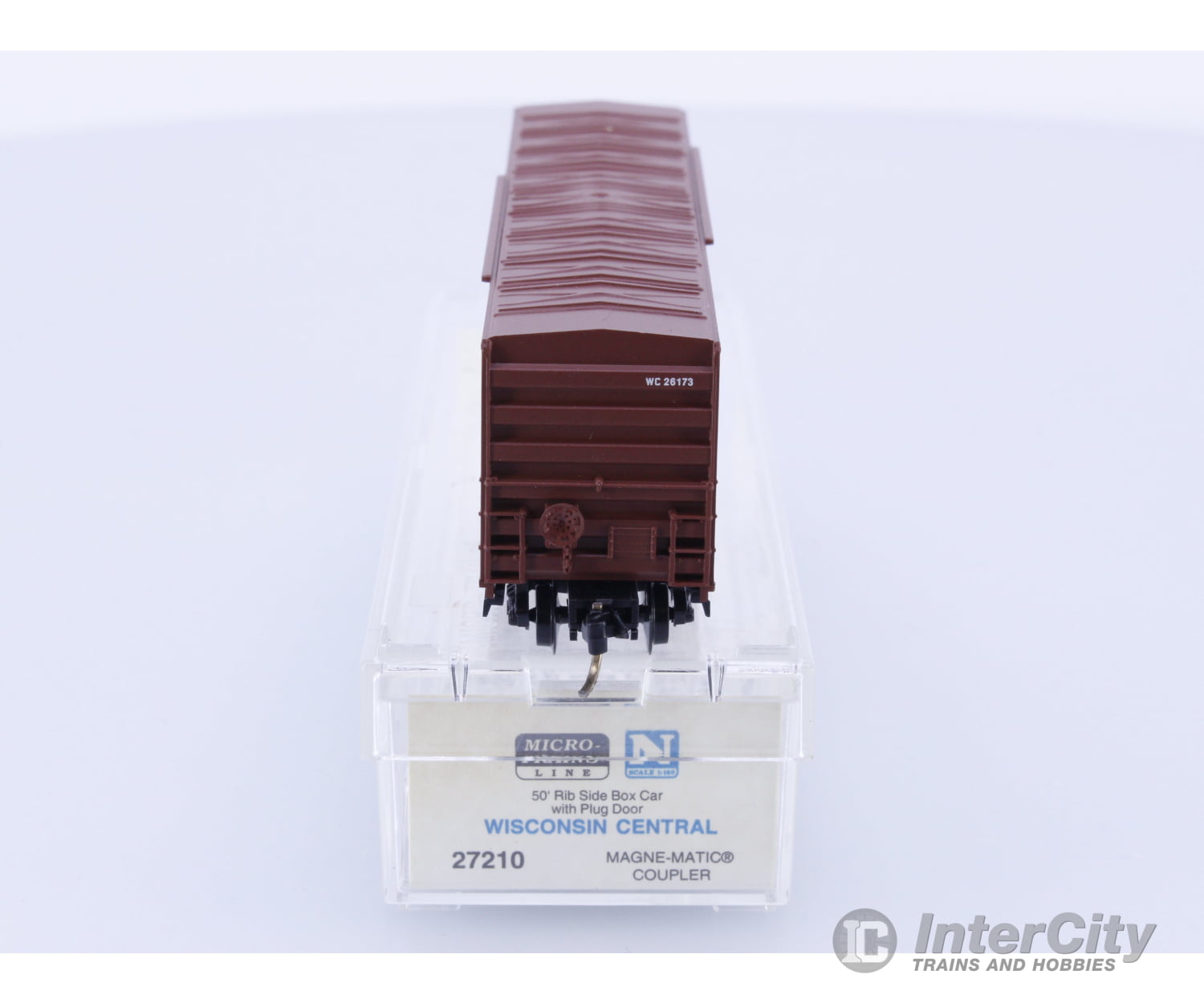 Micro Trains 27210 N Boxcar 50’ Steel Wisconsin Central (WC) 26173 Freight Cars