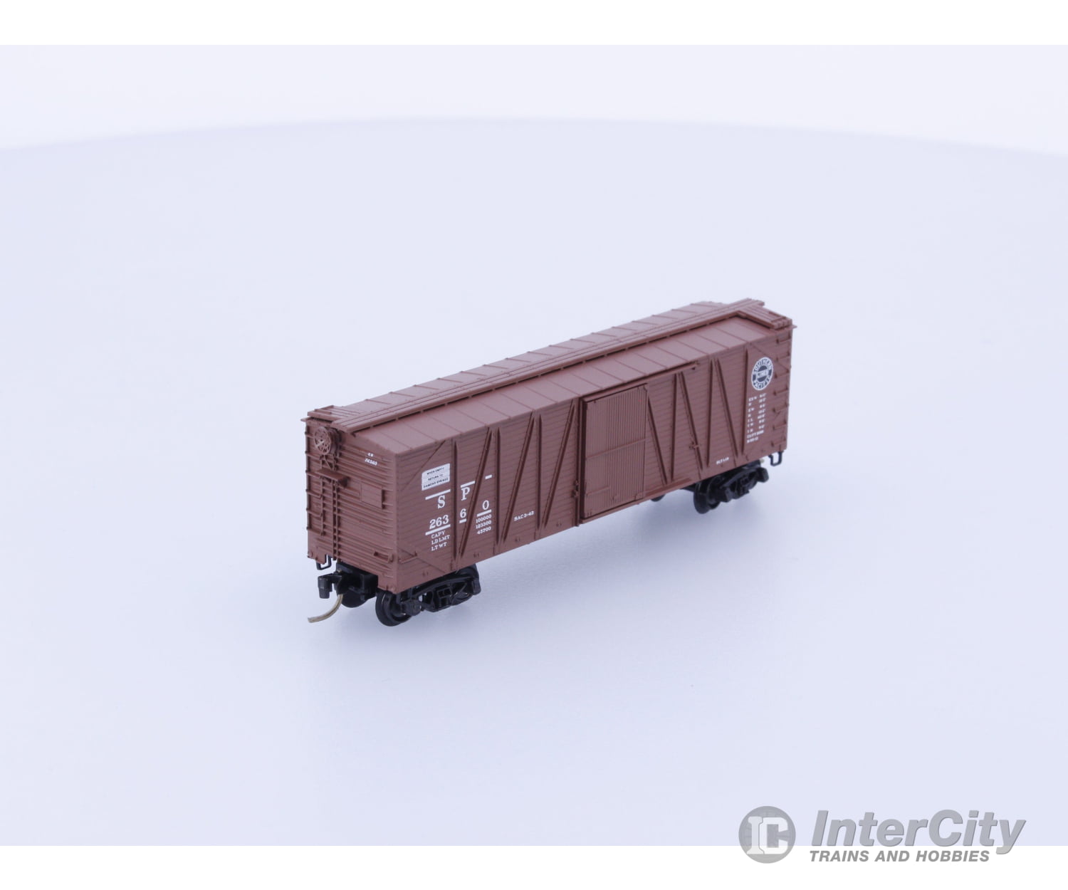 Micro Trains 28030 N Boxcar 40’ Wood Sheathed Outside Braced Southern Pacific (SP) 26360 Freight Cars