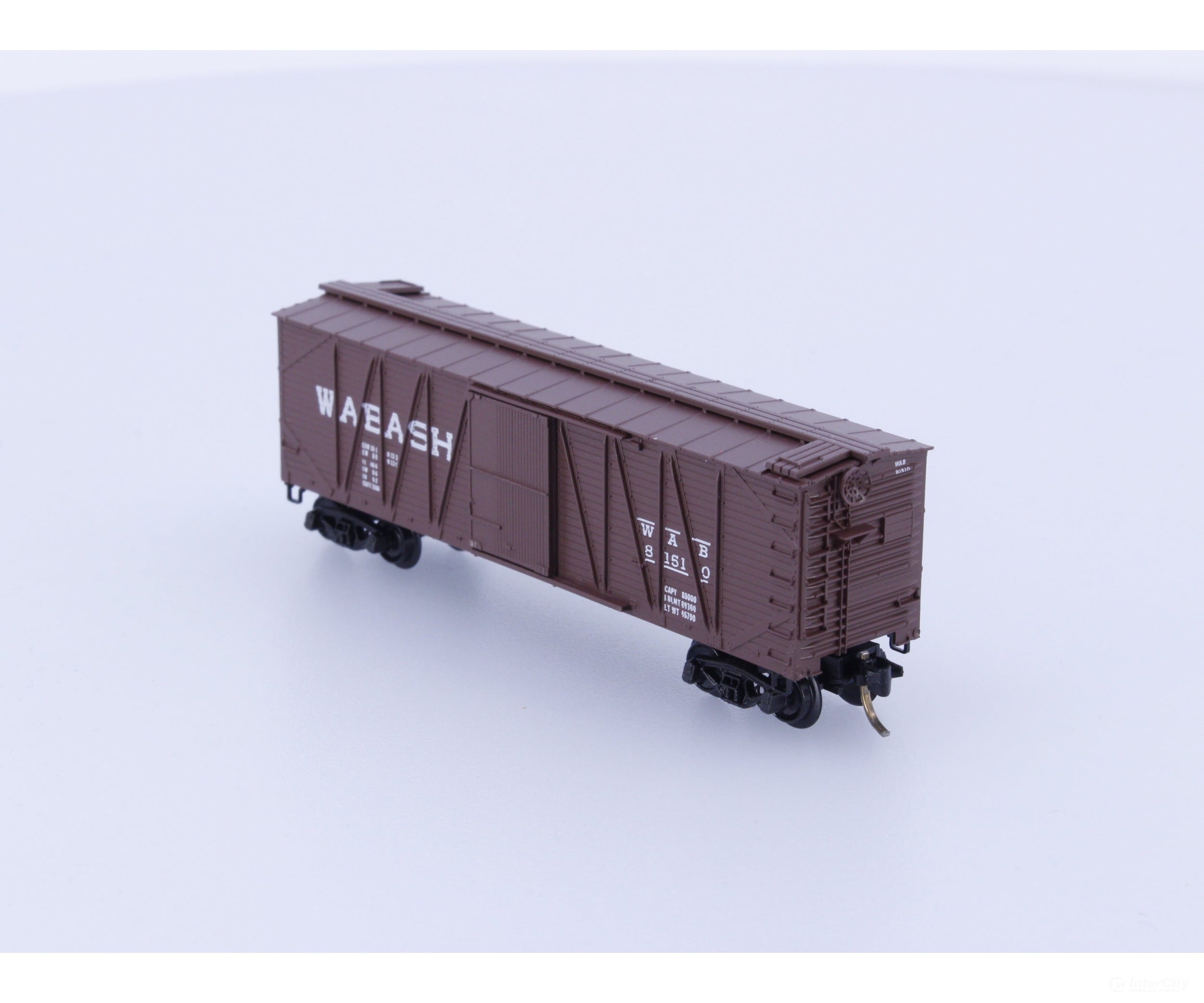 Micro Trains 28050 N Boxcar 40’ Wood Sheathed Outside Braced Wabash WAB Wabash Railroad (WAB) 81510 Freight Cars
