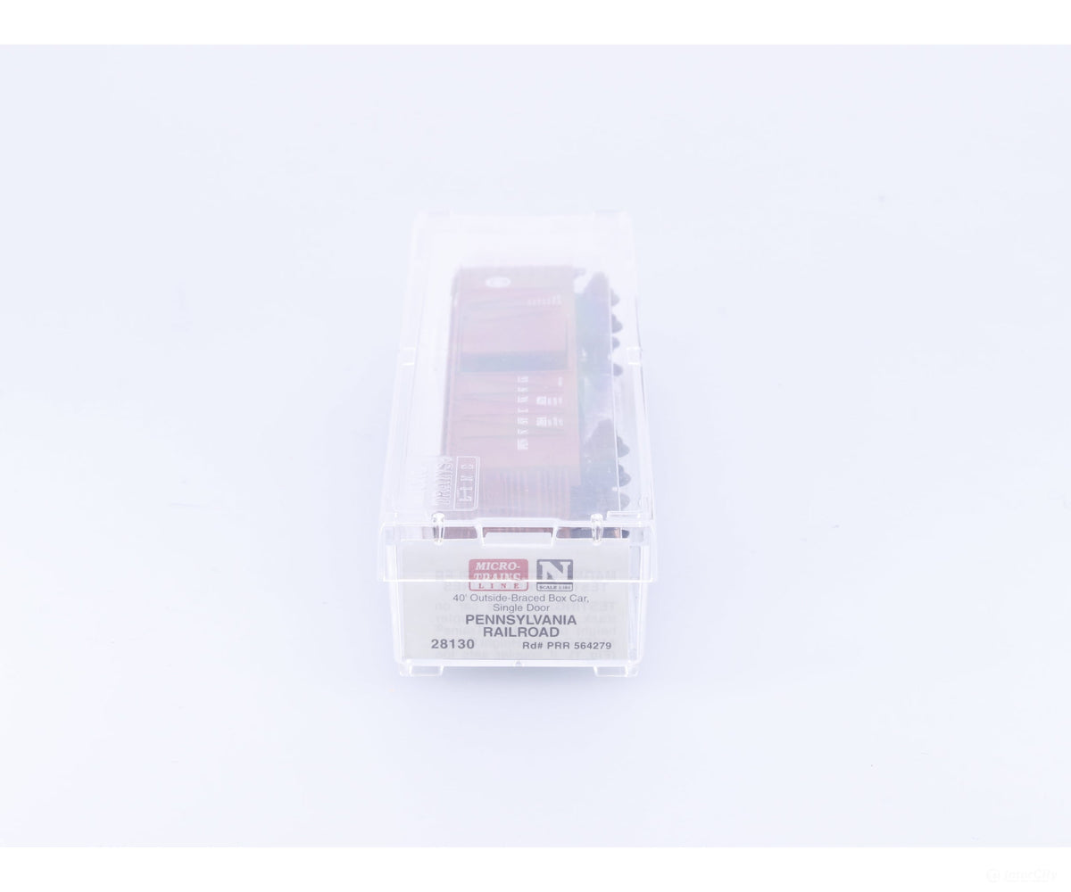 Micro Trains 28130 N 40’ Single Sheathed Box Car Pennsylvania Railroad (PRR) 564279 - Freight Cars