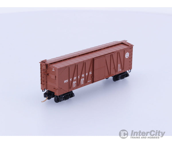 Micro Trains 28130 N Boxcar 40’ Wood Sheathed Outside Braced Pennsylvania Railroad (PRR) 564279 Freight Cars