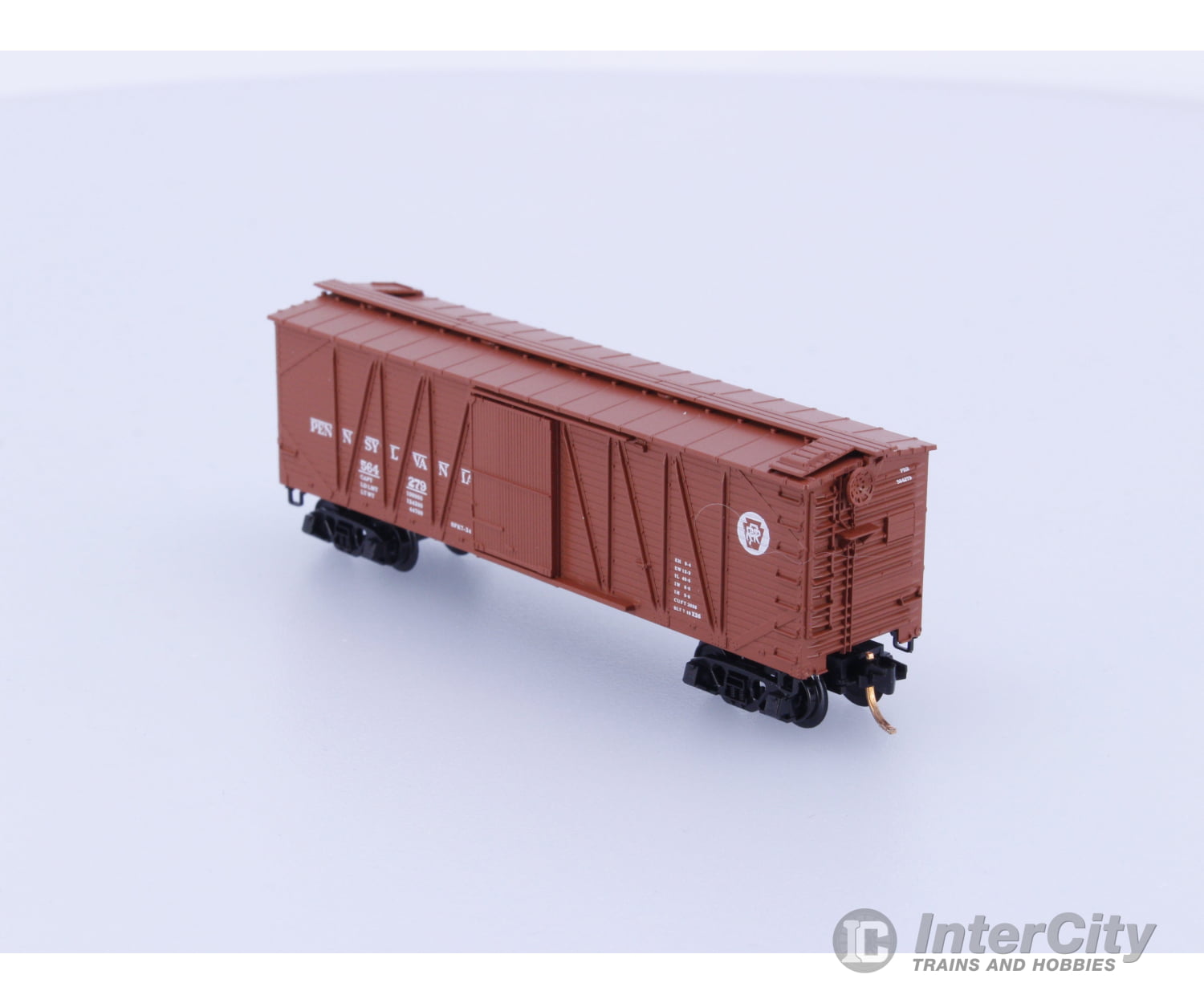 Micro Trains 28130 N Boxcar 40’ Wood Sheathed Outside Braced Pennsylvania Railroad (PRR) 564279 Freight Cars