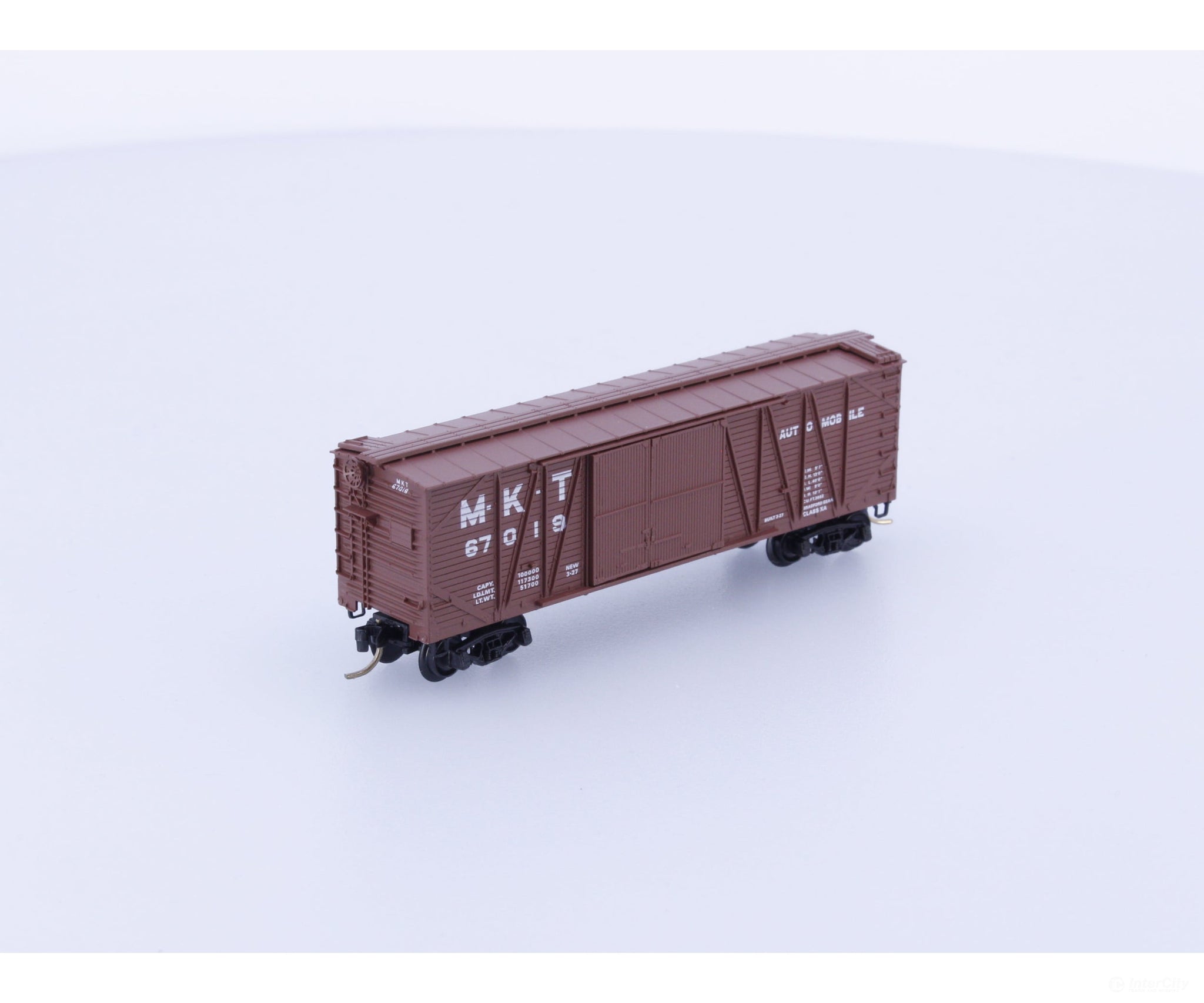 Micro Trains 29040 N 40’ Outside Braced Box Car Missouri Kansas Texas Railroad (MKT) 67019 Freight Cars