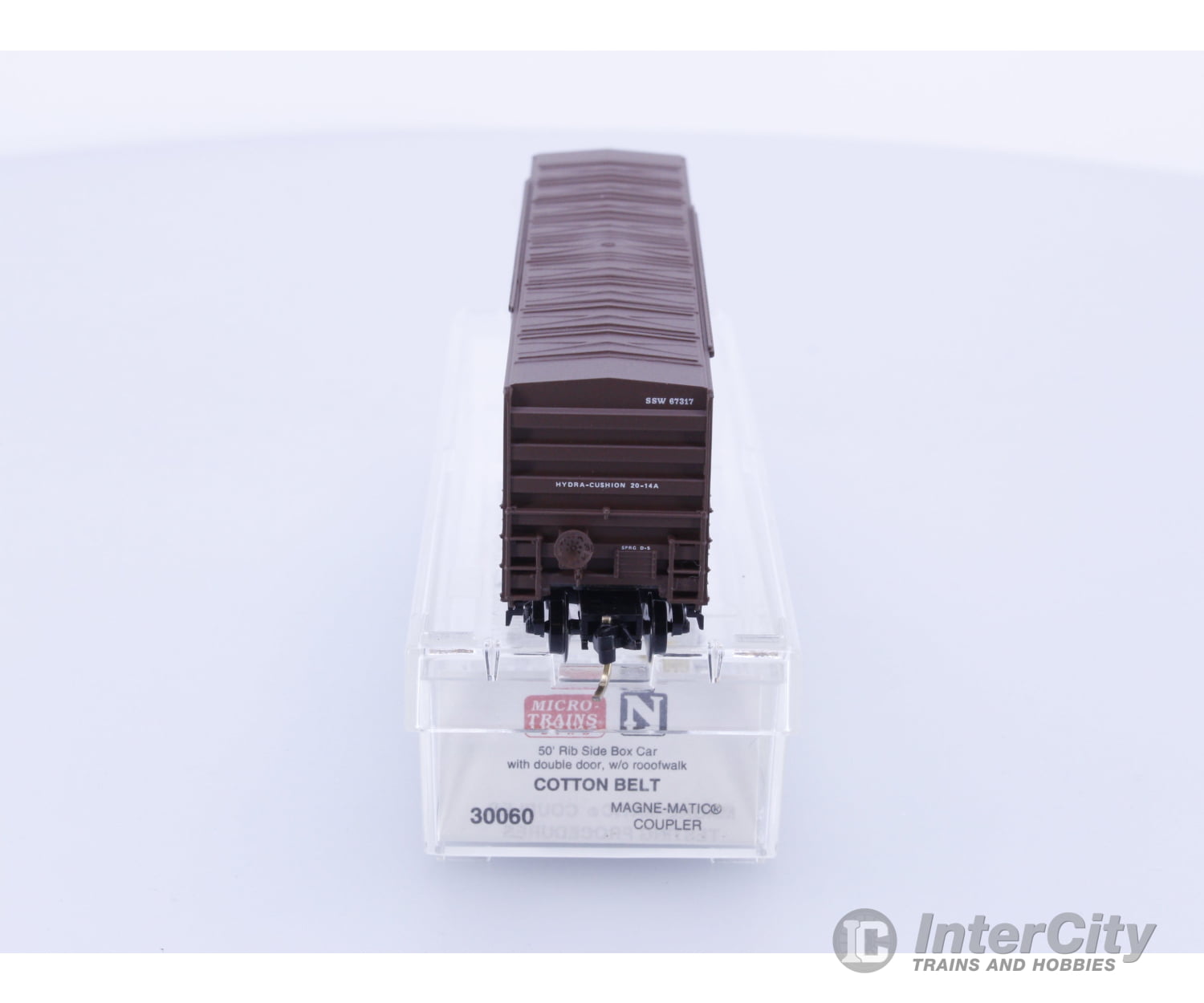 Micro Trains 30060 N 50’ Rib Side Box Car Double Door Cotton Belt 67317 Freight Cars