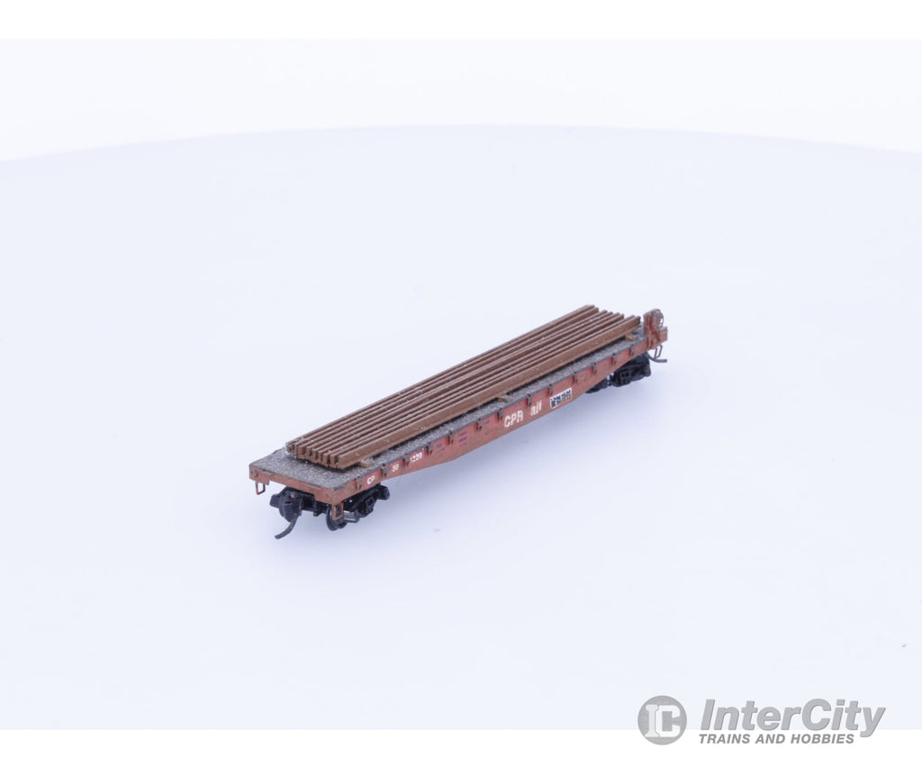 Micro Trains 301220 N 50’ Flatcar with Load Canadian Pacific (CP) 301220 Freight Cars