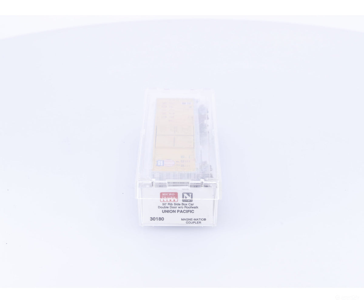 Micro Trains 30180 N 50’ Rib Side Box Car Double Door #1 Union Pacific (UP) 300305 - Freight Cars