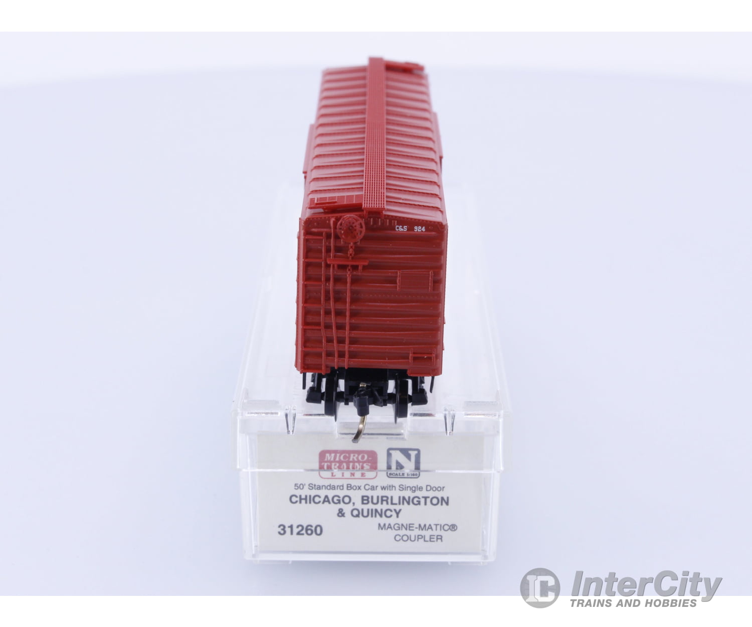 Micro Trains 31260 N Boxcar 50’ PS-1 Burlington Route C&S 924 Freight Cars