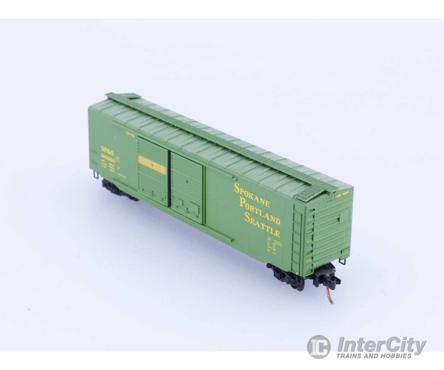 Micro Trains 318340 N 50’ Double Boor Boxcar Spokane Portland and Seattle (SPS) 318340 Freight Cars