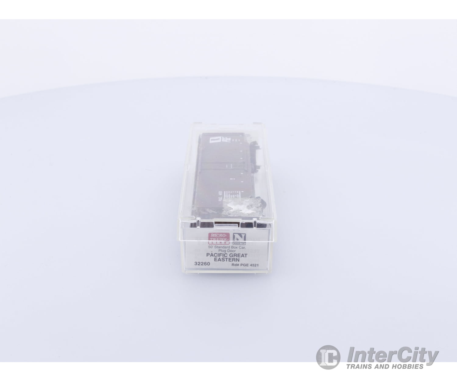 Micro Trains 32260 N Boxcar 50’ Steel Plug Door Pacific Great Eastern (PGE) 4521 (#3) Freight Cars